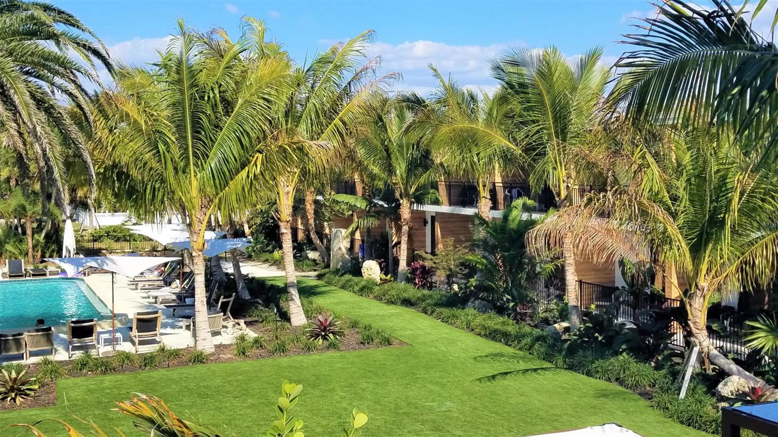 Garden view in Bali Hai Beachfront Resort and Spa