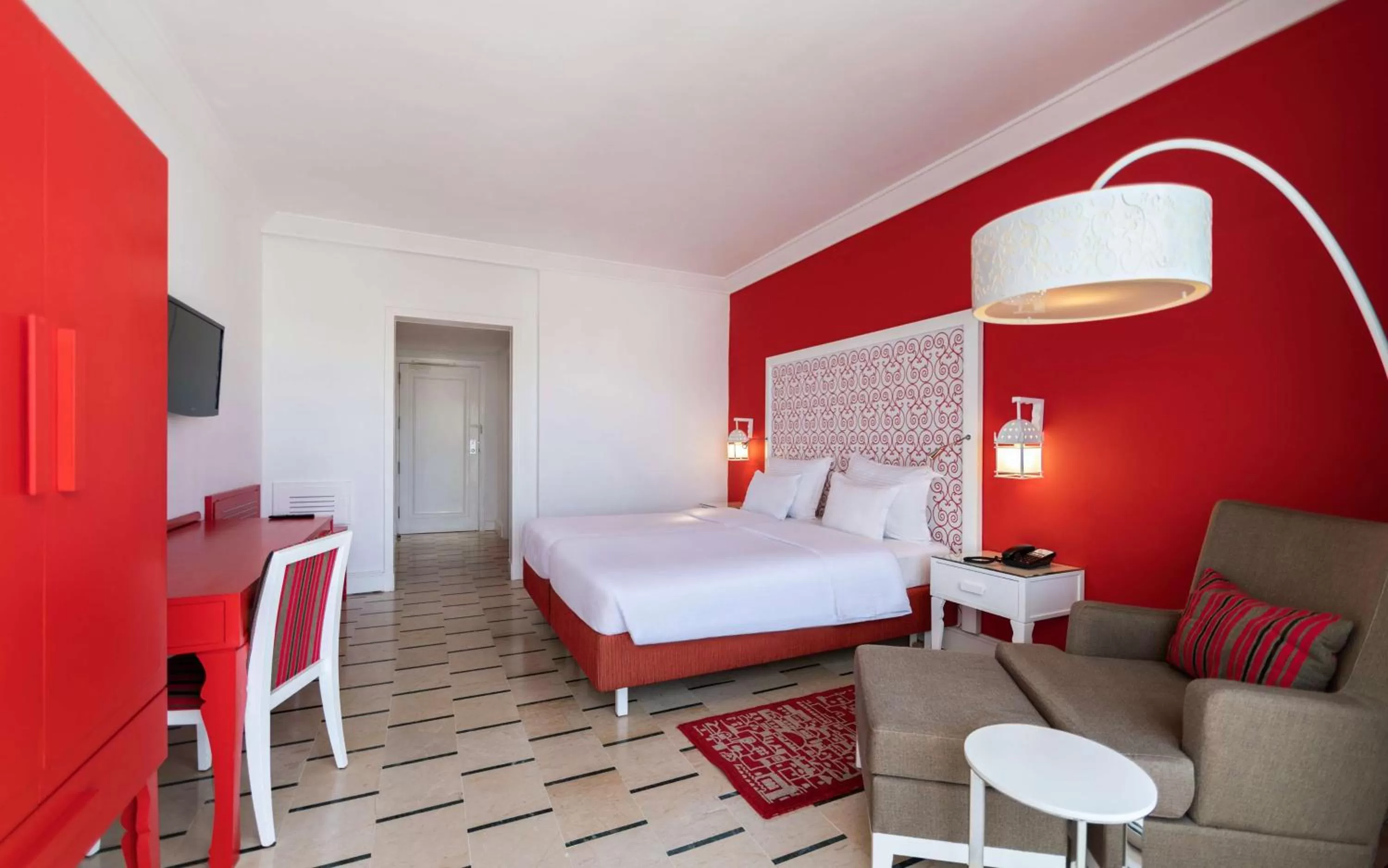 Bedroom, Bed in Radisson Blu Resort & Thalasso Hammamet