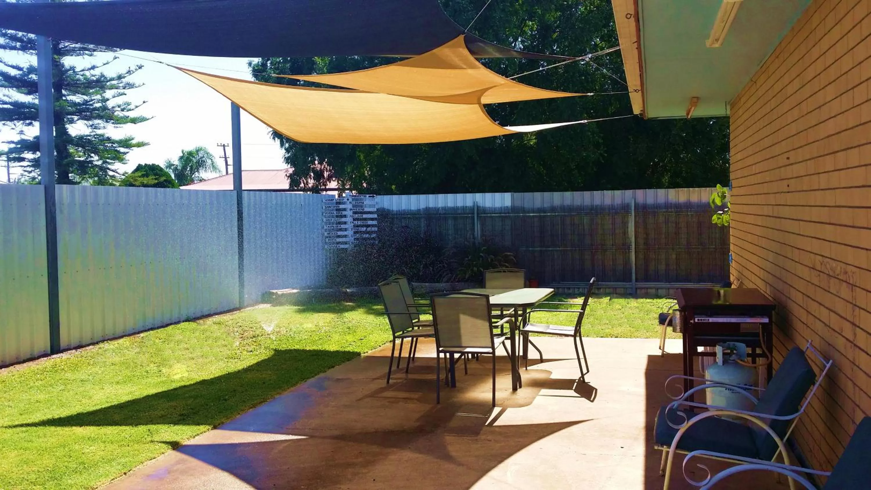 Patio in Jackaroo Apartments