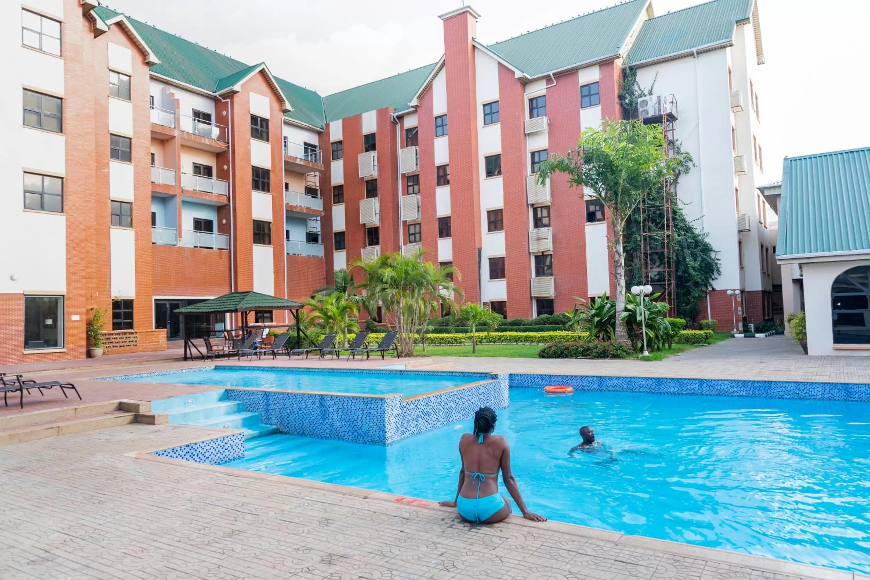 Swimming pool in Hawthorn Suites by Wyndham Abuja