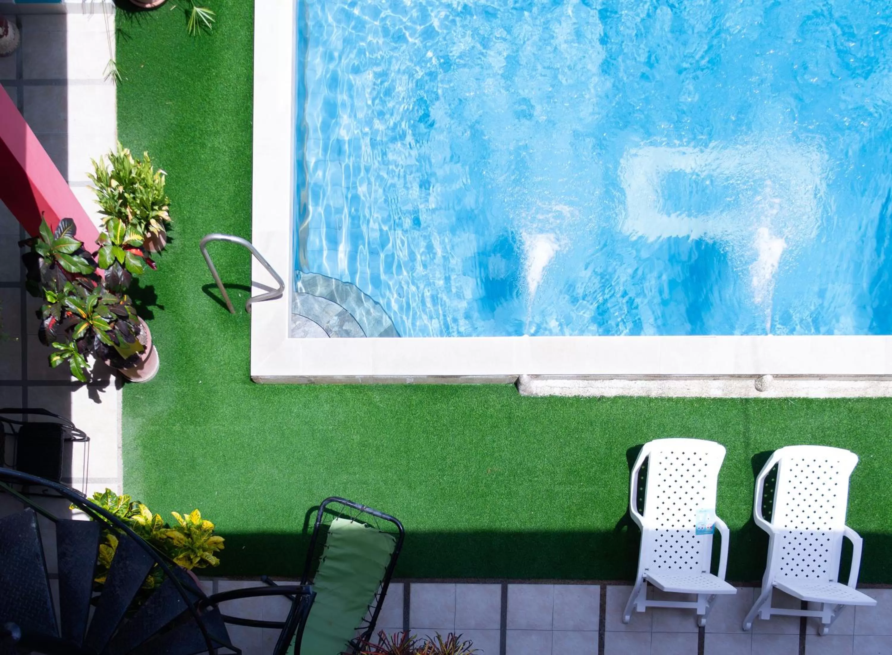 Pool View in Hostal Antares