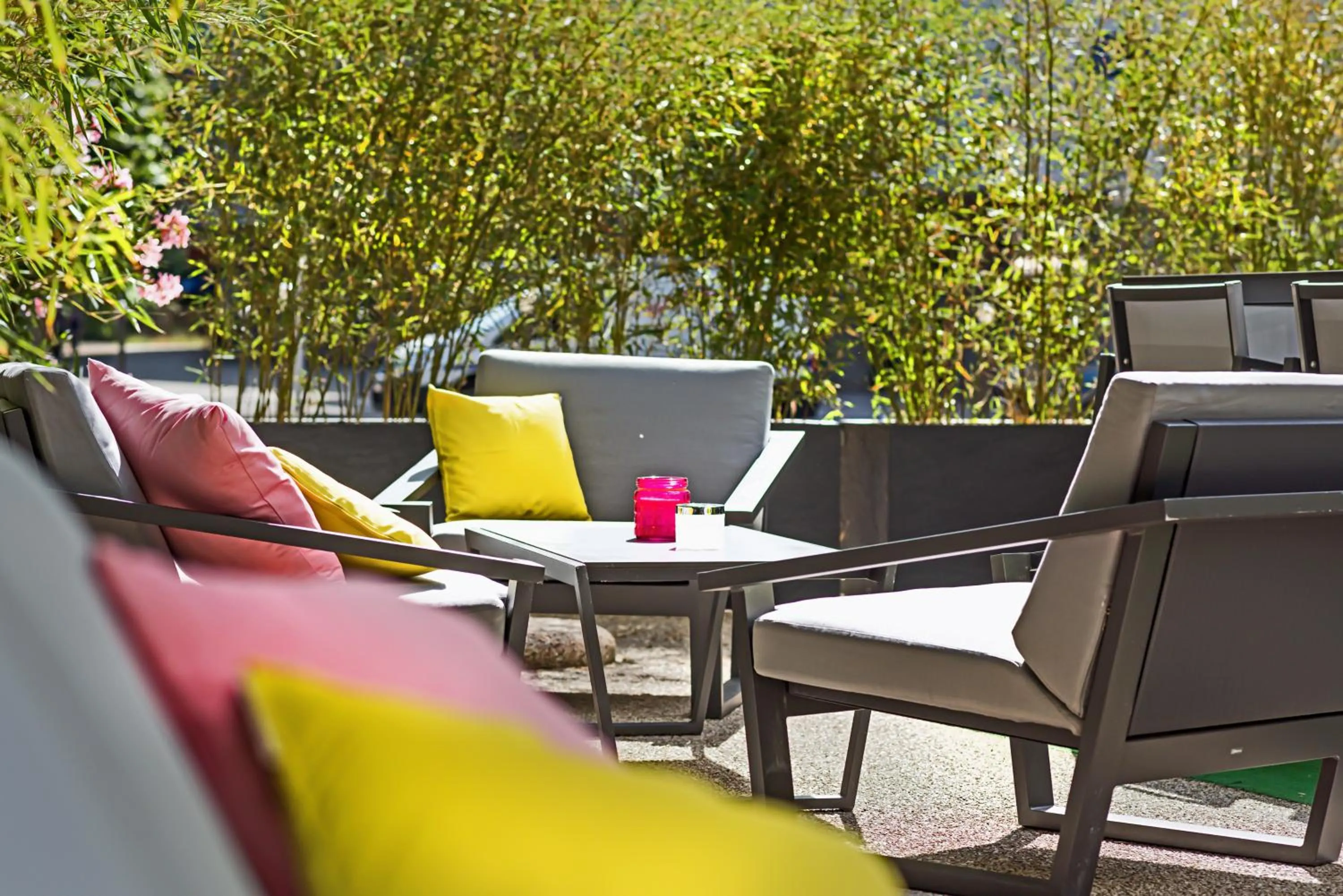 Patio in ibis Styles Strasbourg Avenue du Rhin