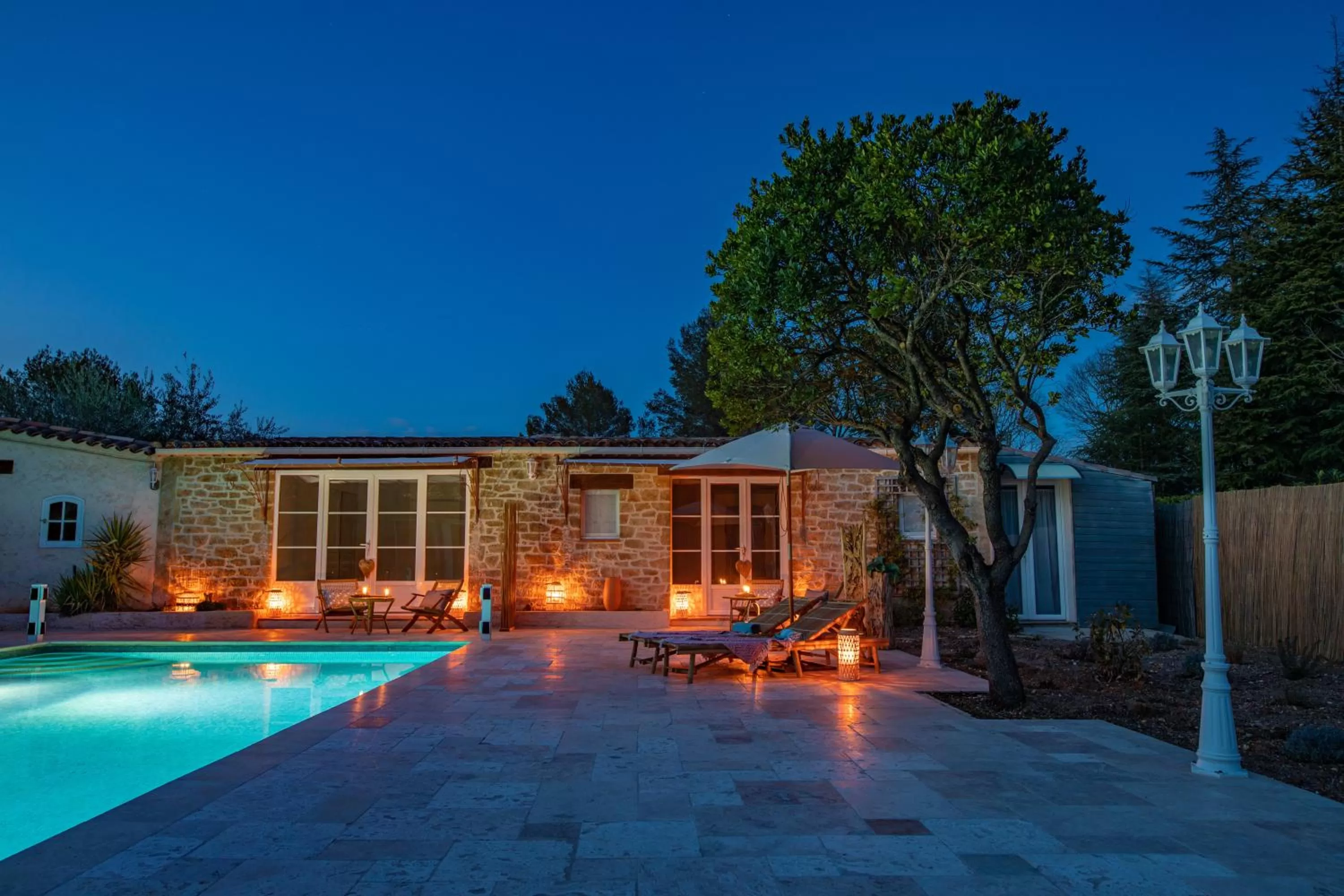 Patio in La Bastide du Mûrier