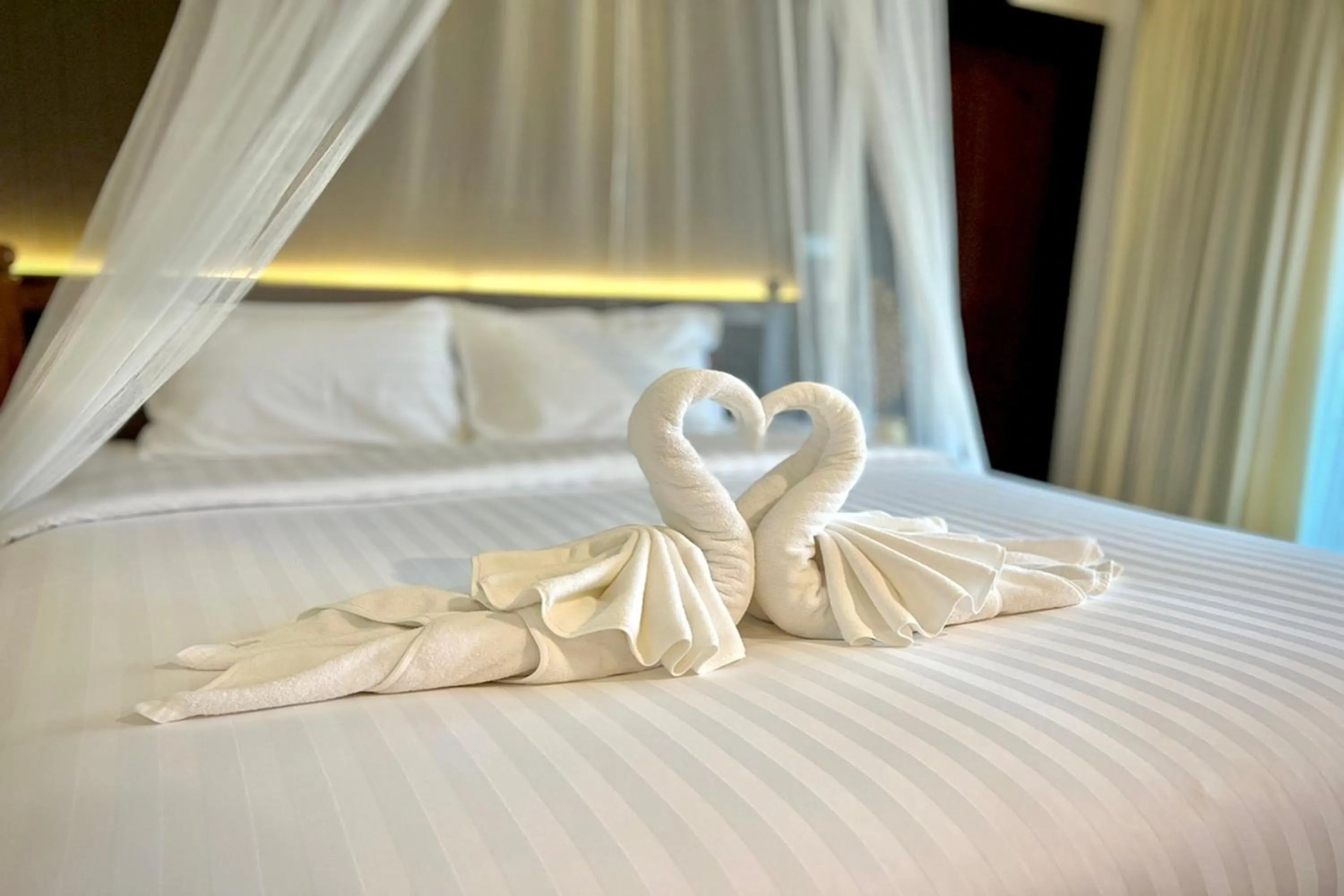 Bed in Na Mantra Resort