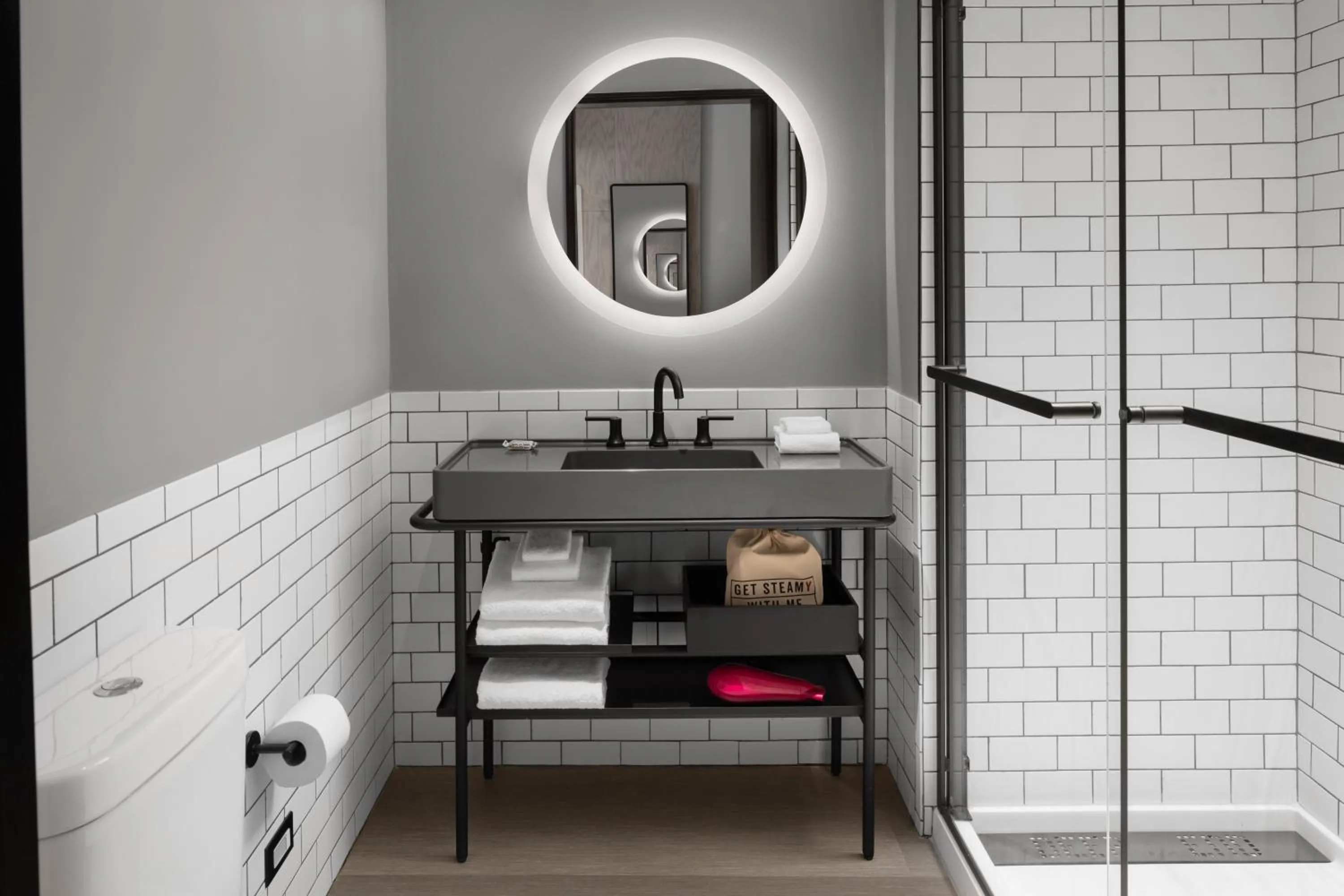 Bathroom in Moxy Houston Downtown