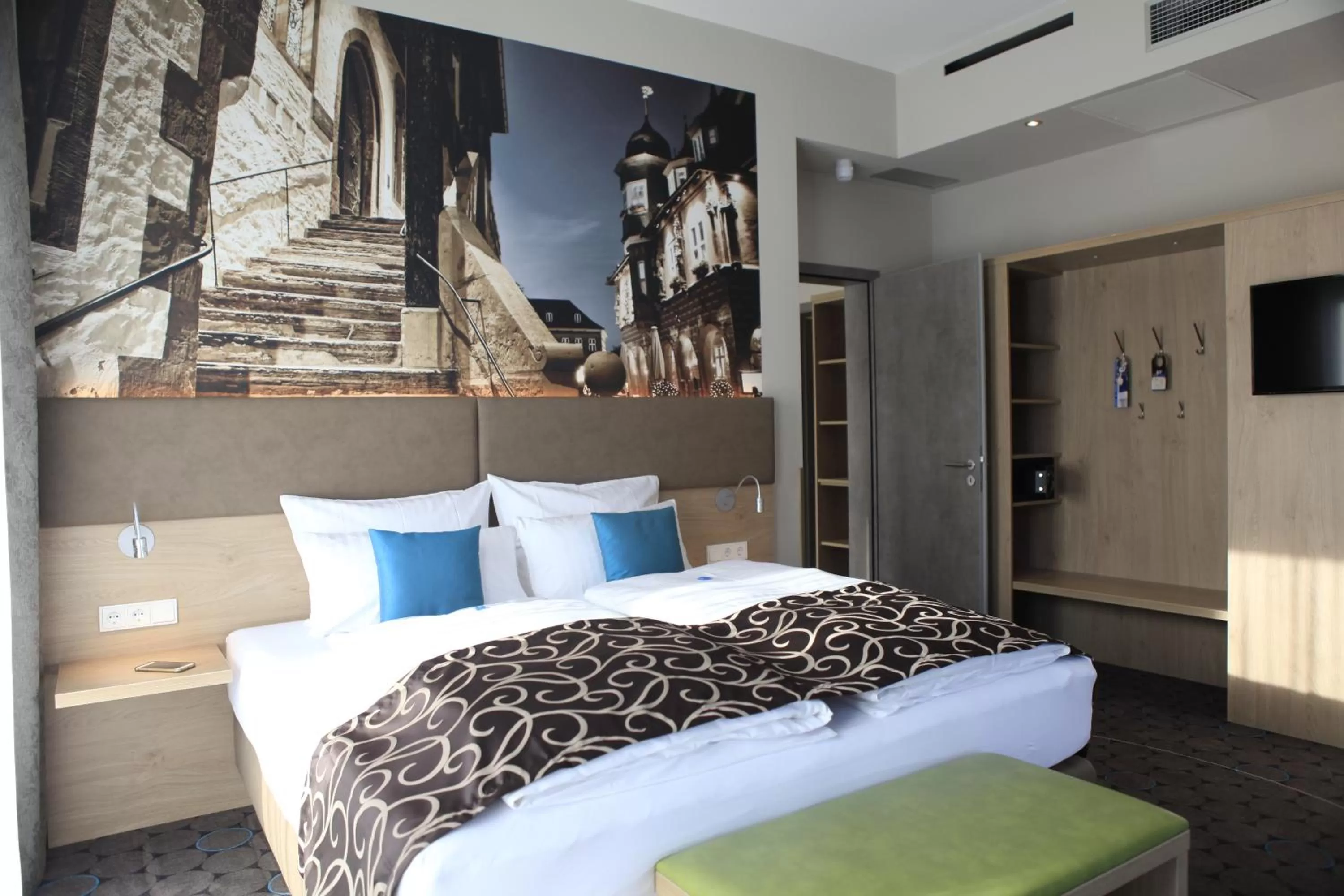 Photo of the whole room, Bed in AKZENT Hotel Villa Saxer