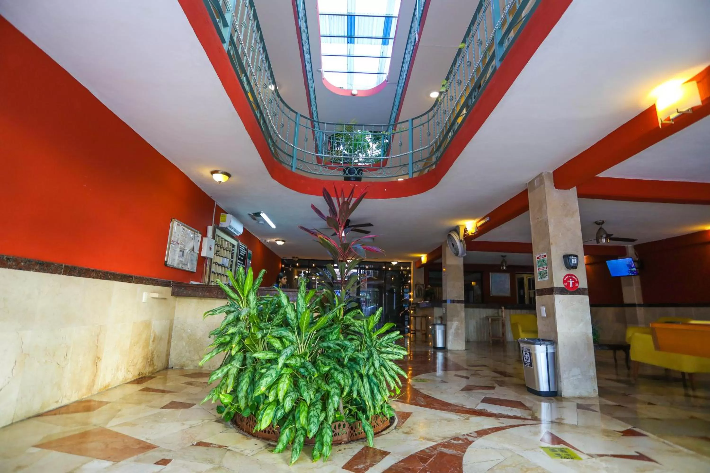 Lobby or reception in Hotel Santa Maria