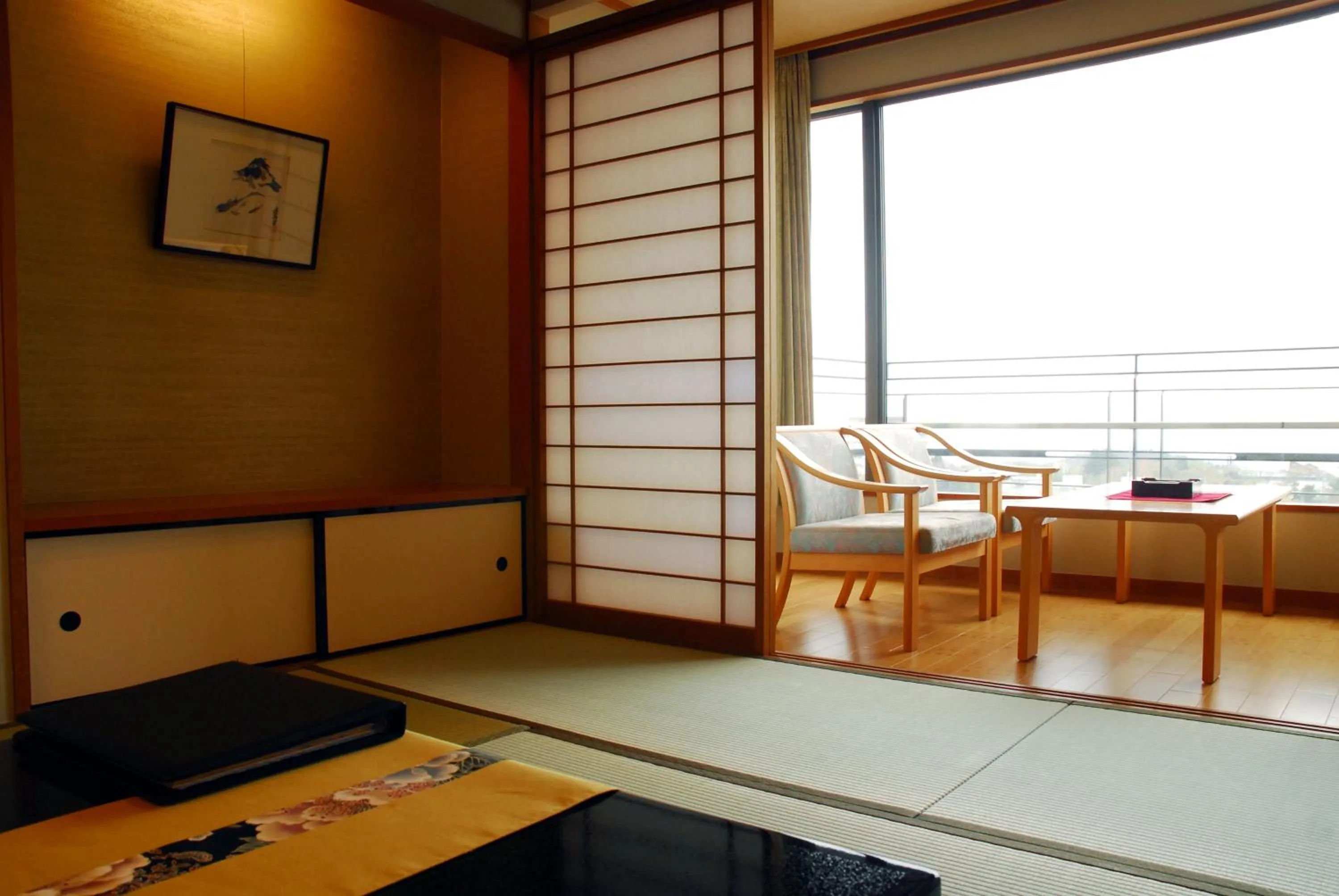 Seating area in Arima Onsen Taketoritei Maruyama