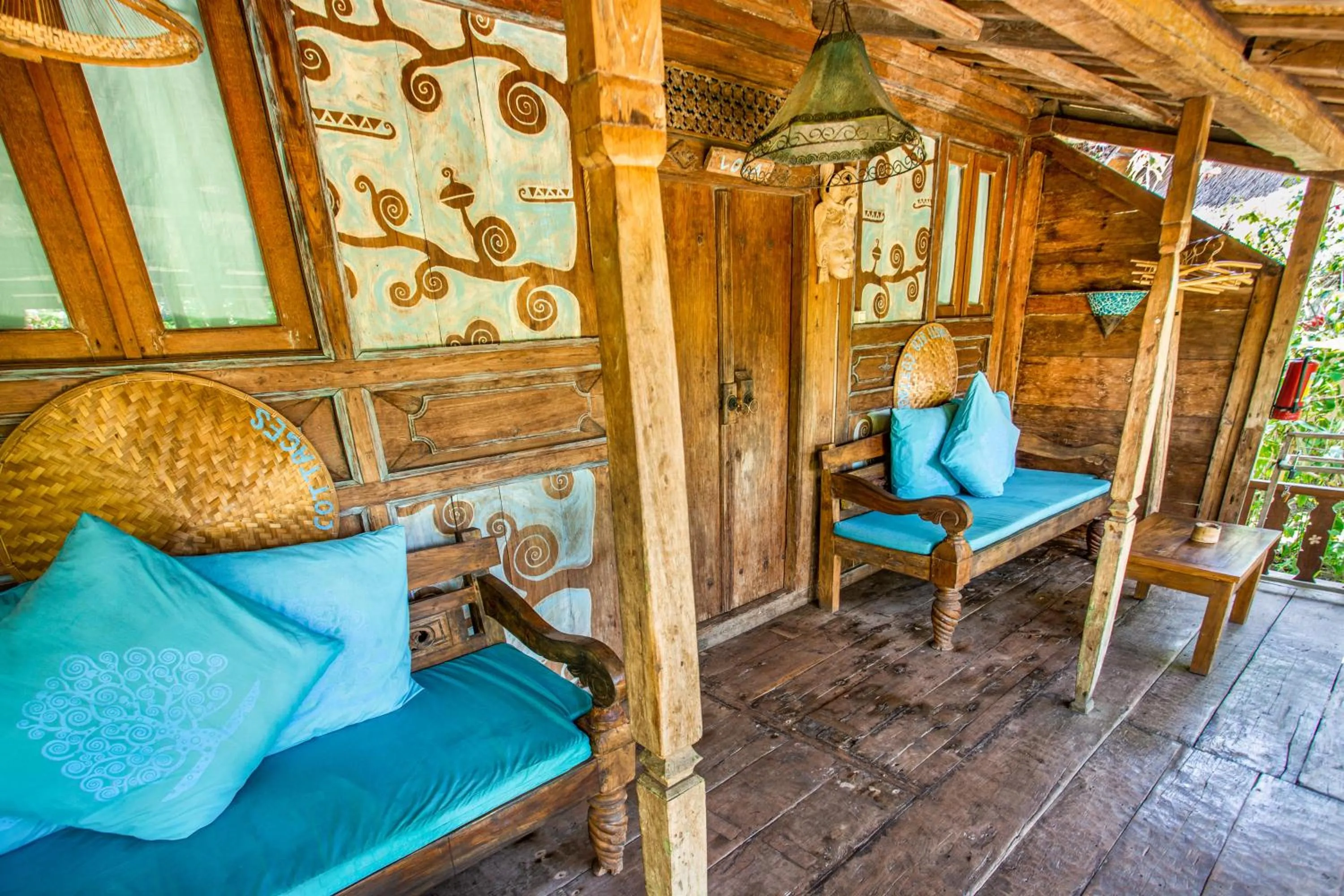 Balcony/Terrace in Swasti Eco Cottages