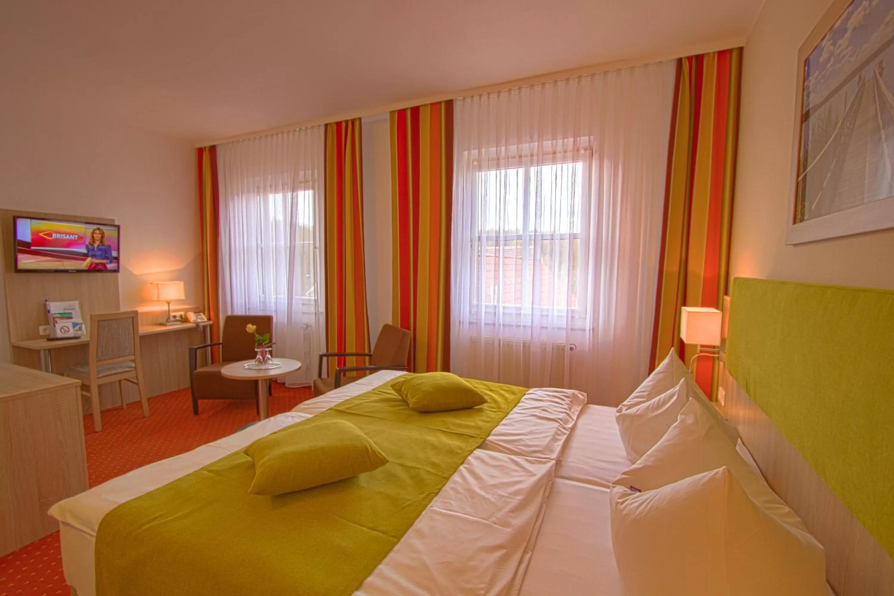 Photo of the whole room, Bed in Falk Seehotel Plau am See