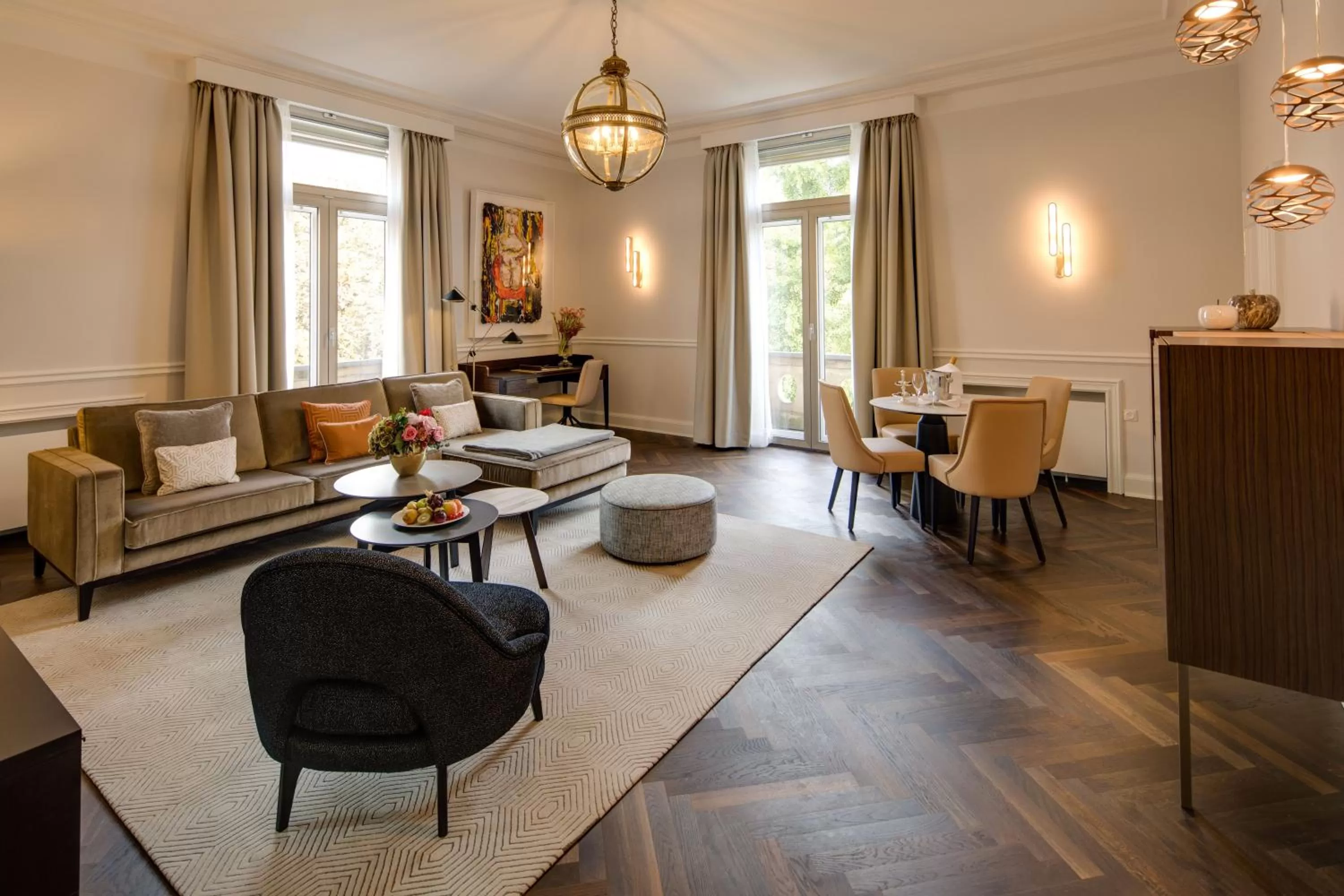 Decorative detail in Steigenberger Icon Parkhotel Düsseldorf