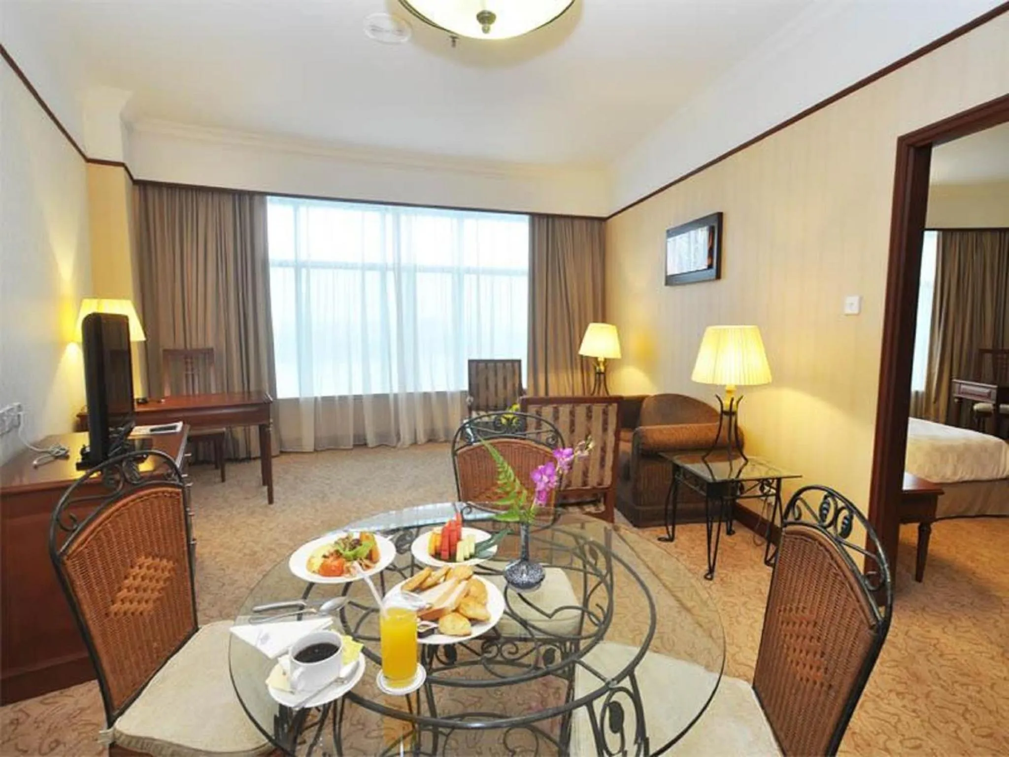 Seating area in GBW Hotel