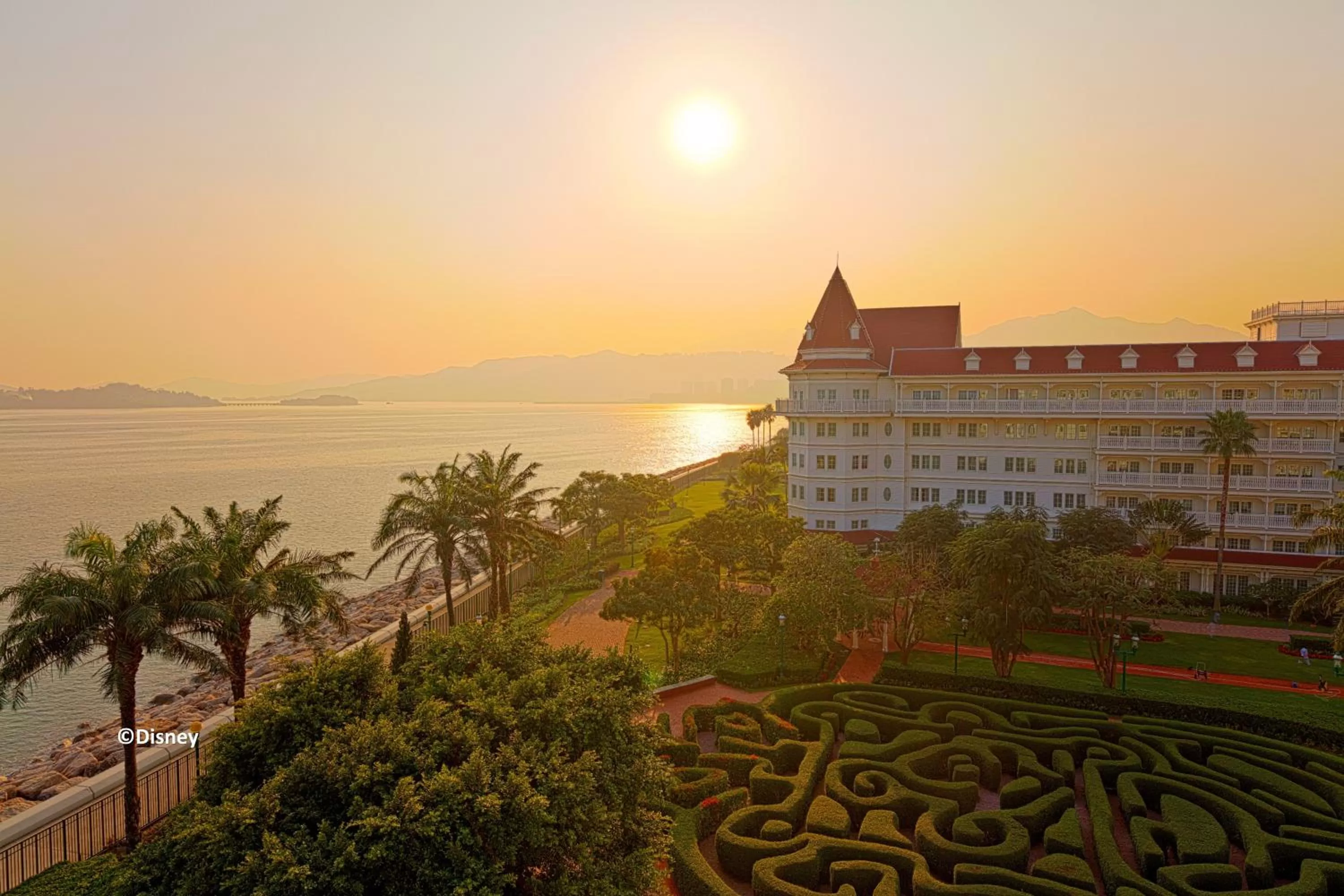 Property building in Hong Kong Disneyland Hotel