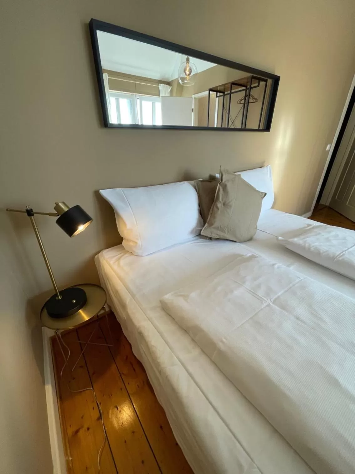 Bed in AUERSTEIN-Hotels auerstein & auerstein-mono