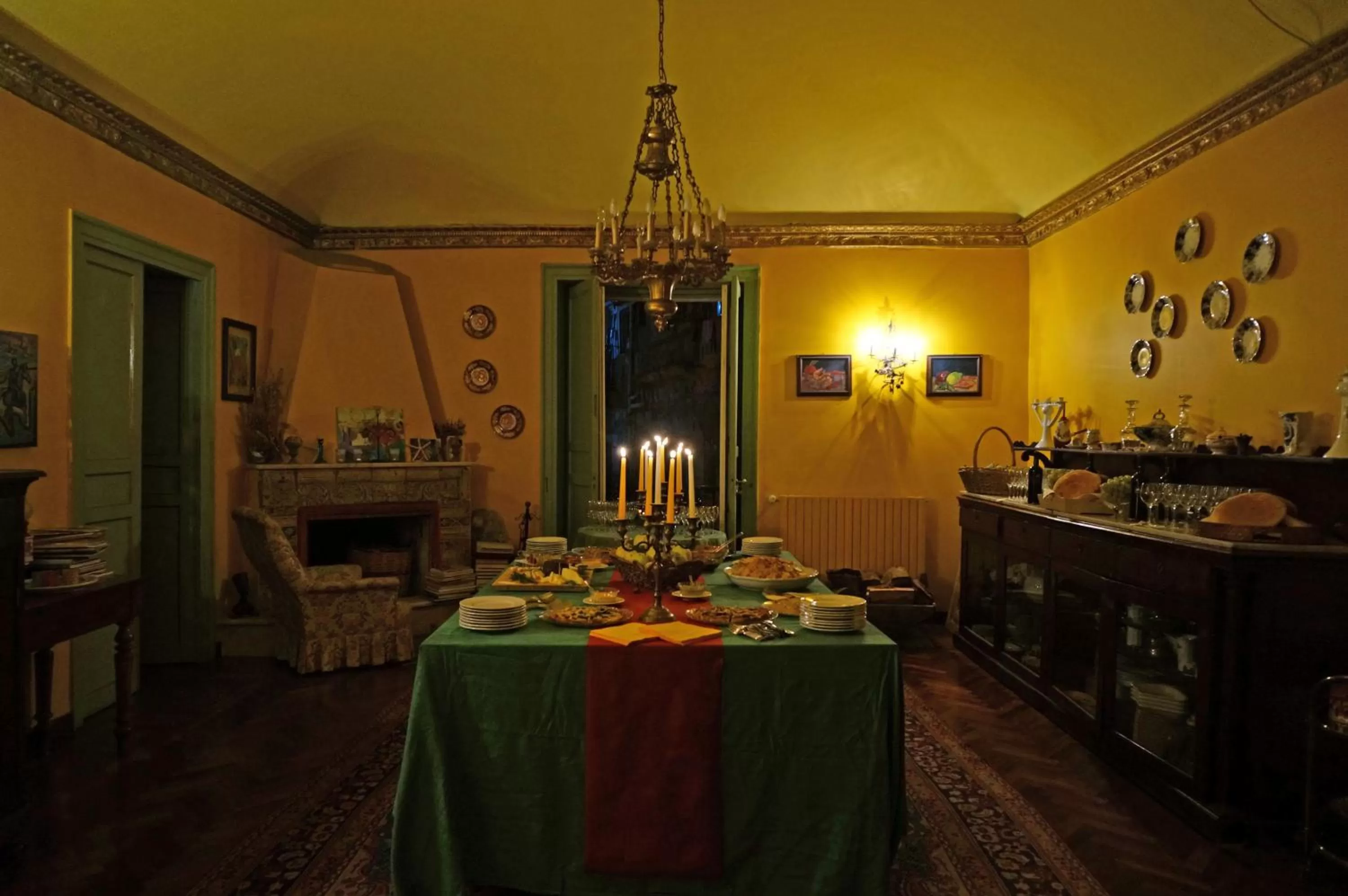 Dining area in La dimora del genio