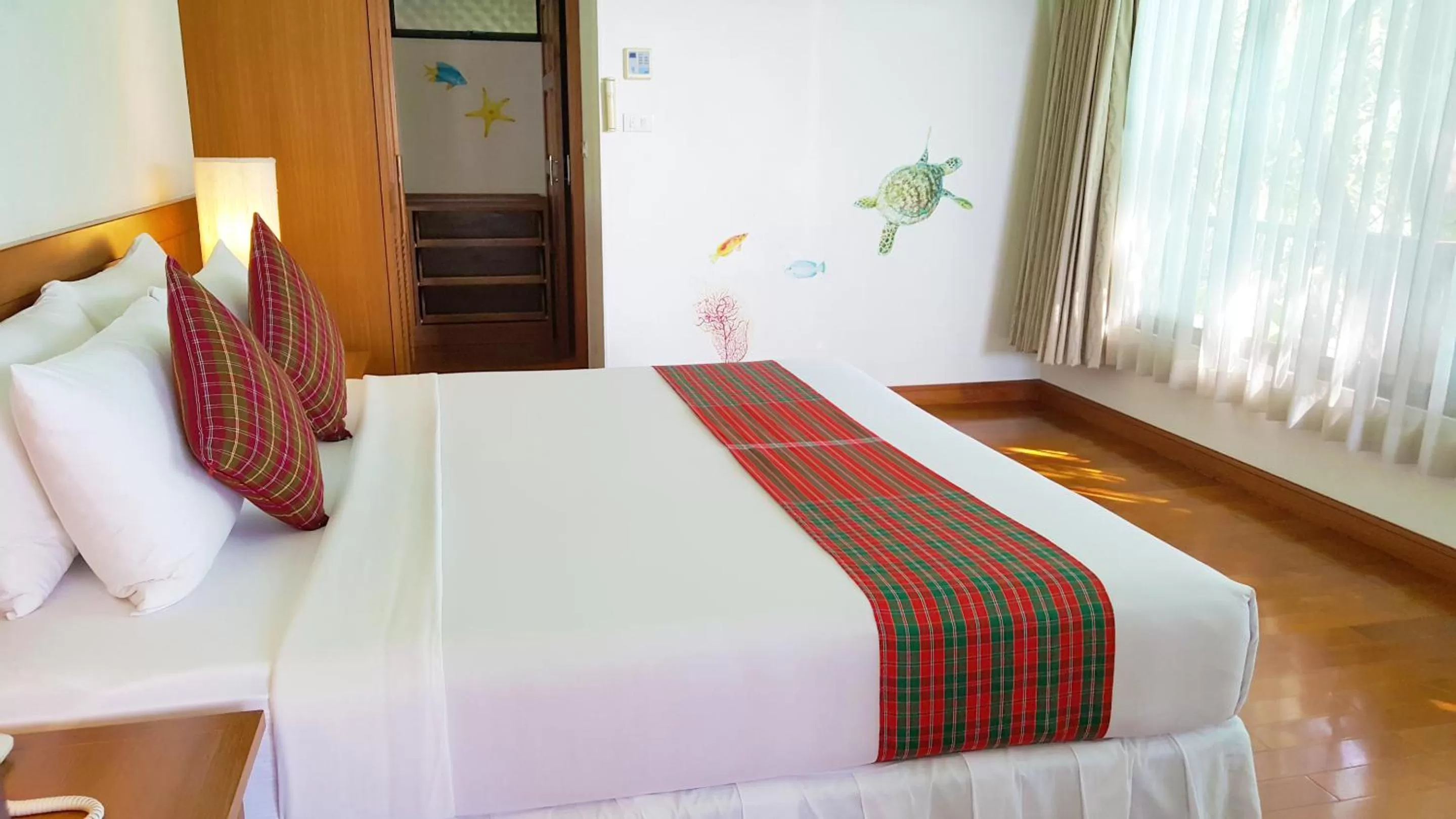 Bed in Birds and Bees Resort