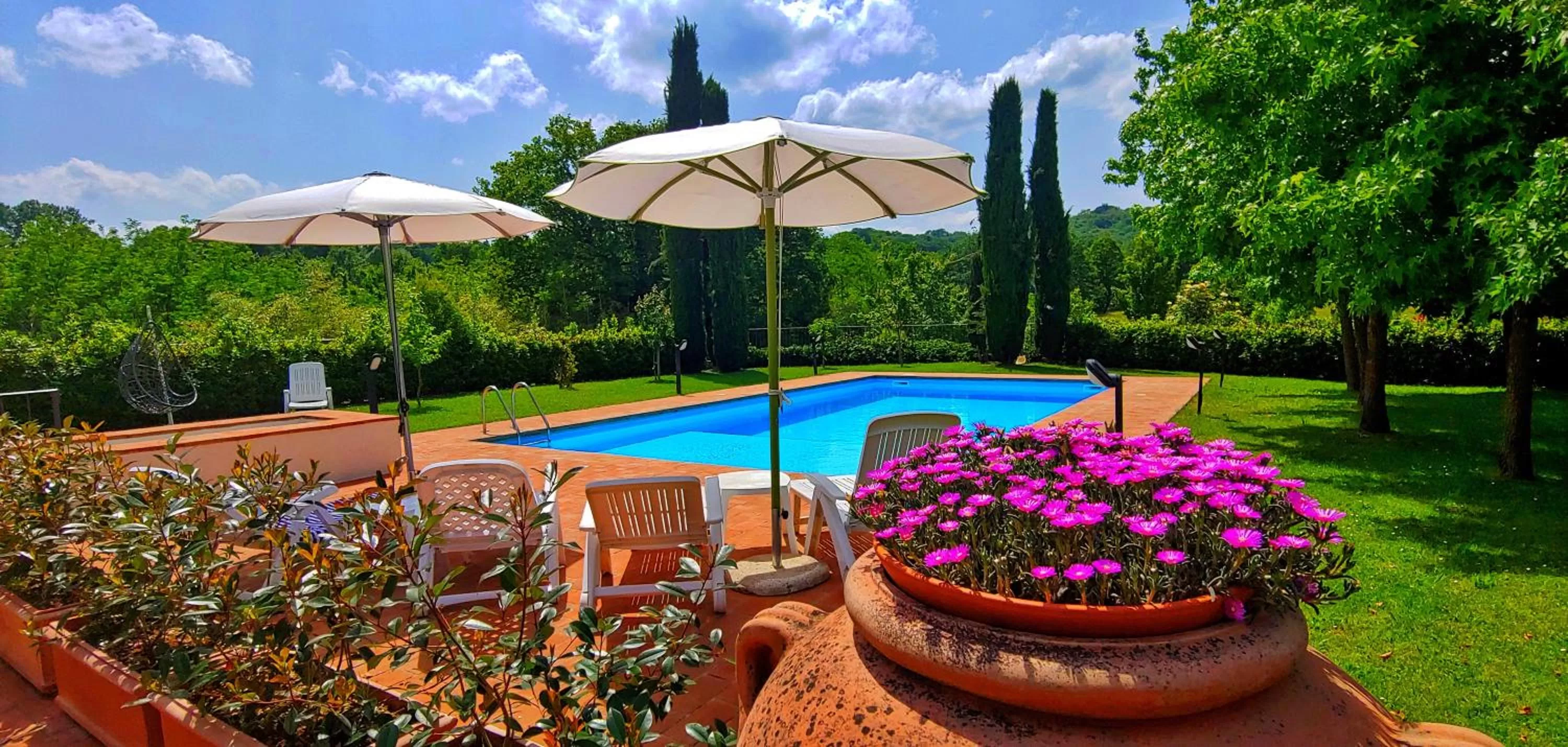 Swimming pool in Torrebianca Tuscany