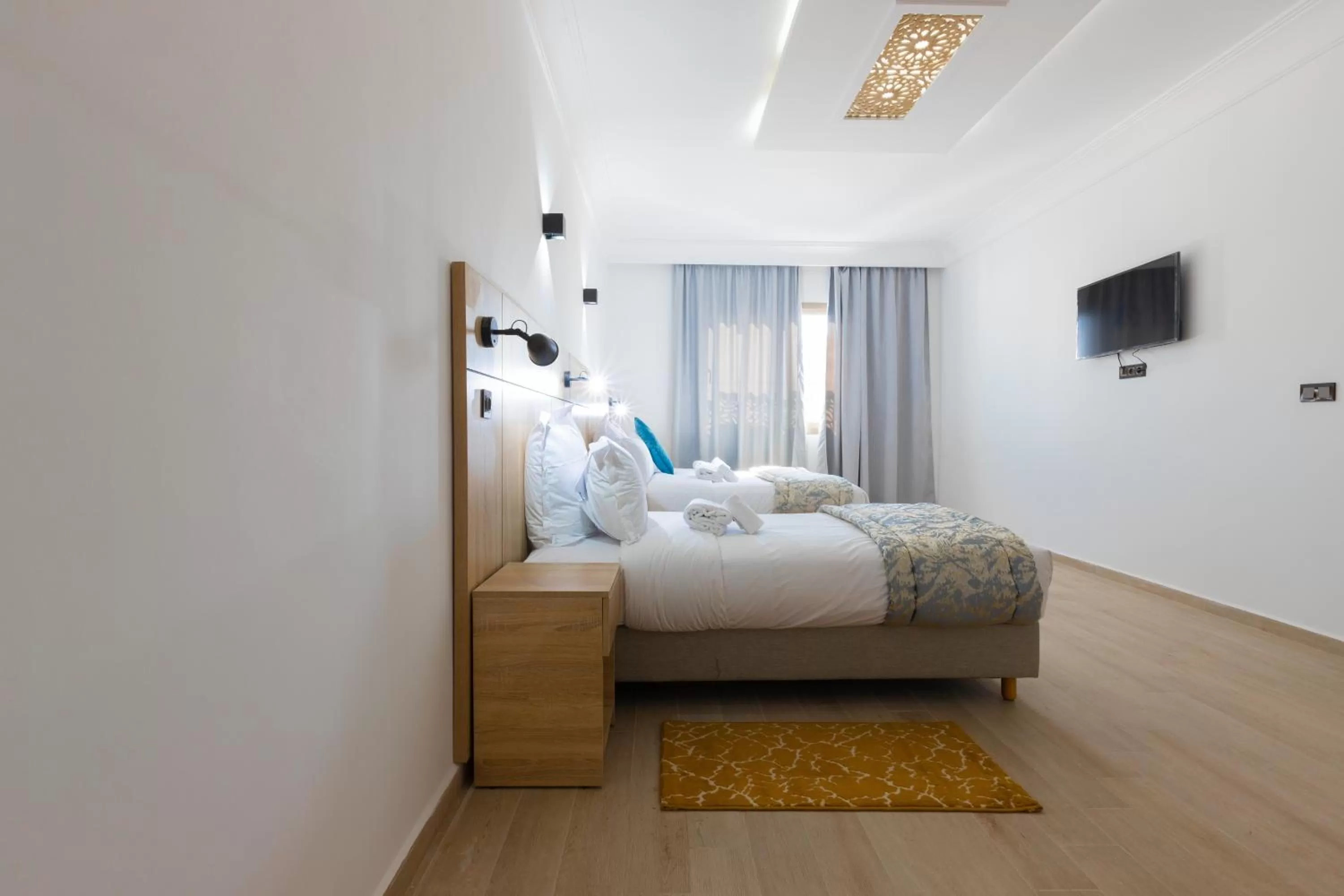 Bed in Karam City Hotel