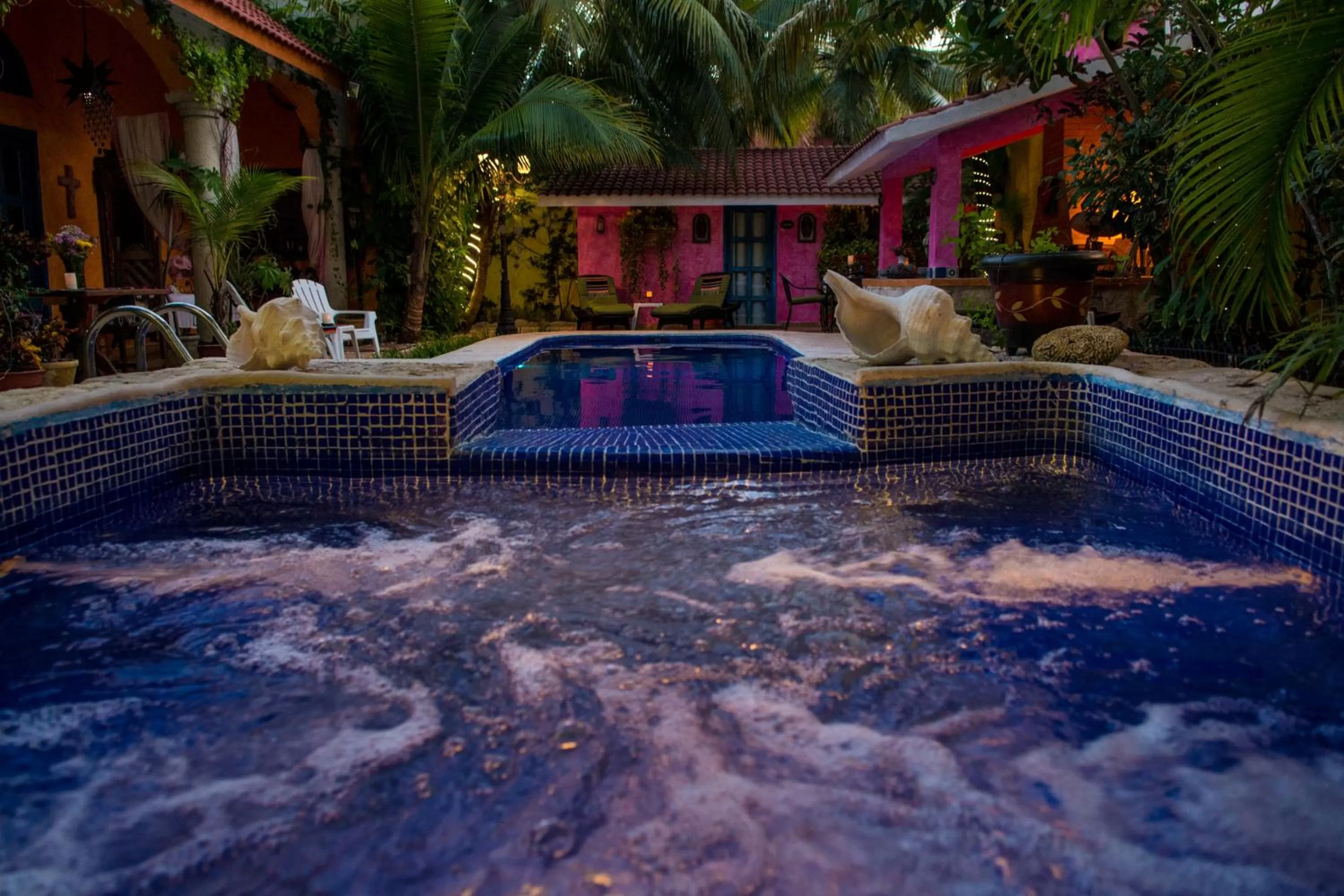 Patio in Hacienda Boutique B&B and Spa Solo Adultos