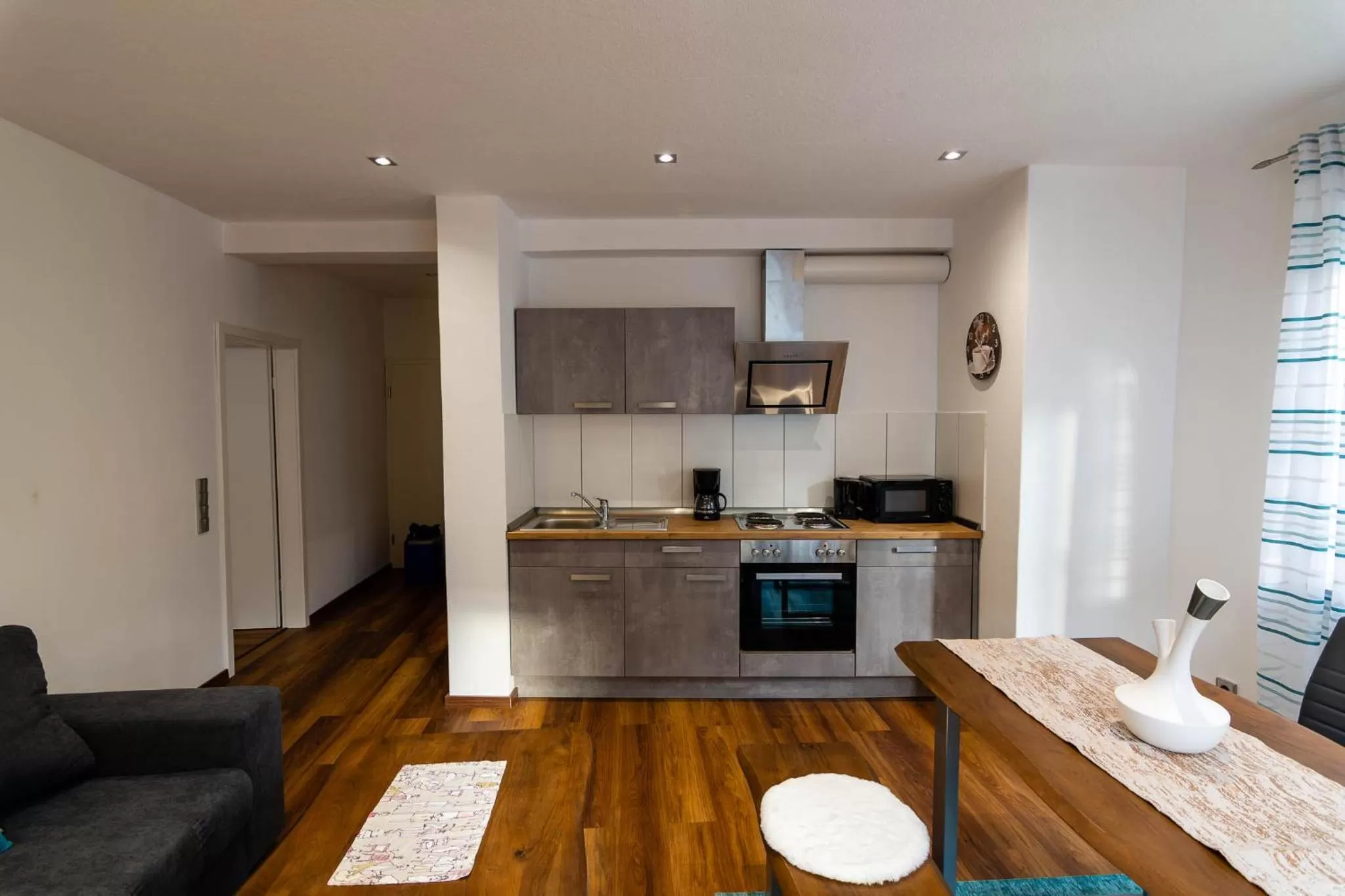 Kitchen or kitchenette in Gästehaus Jagsttal