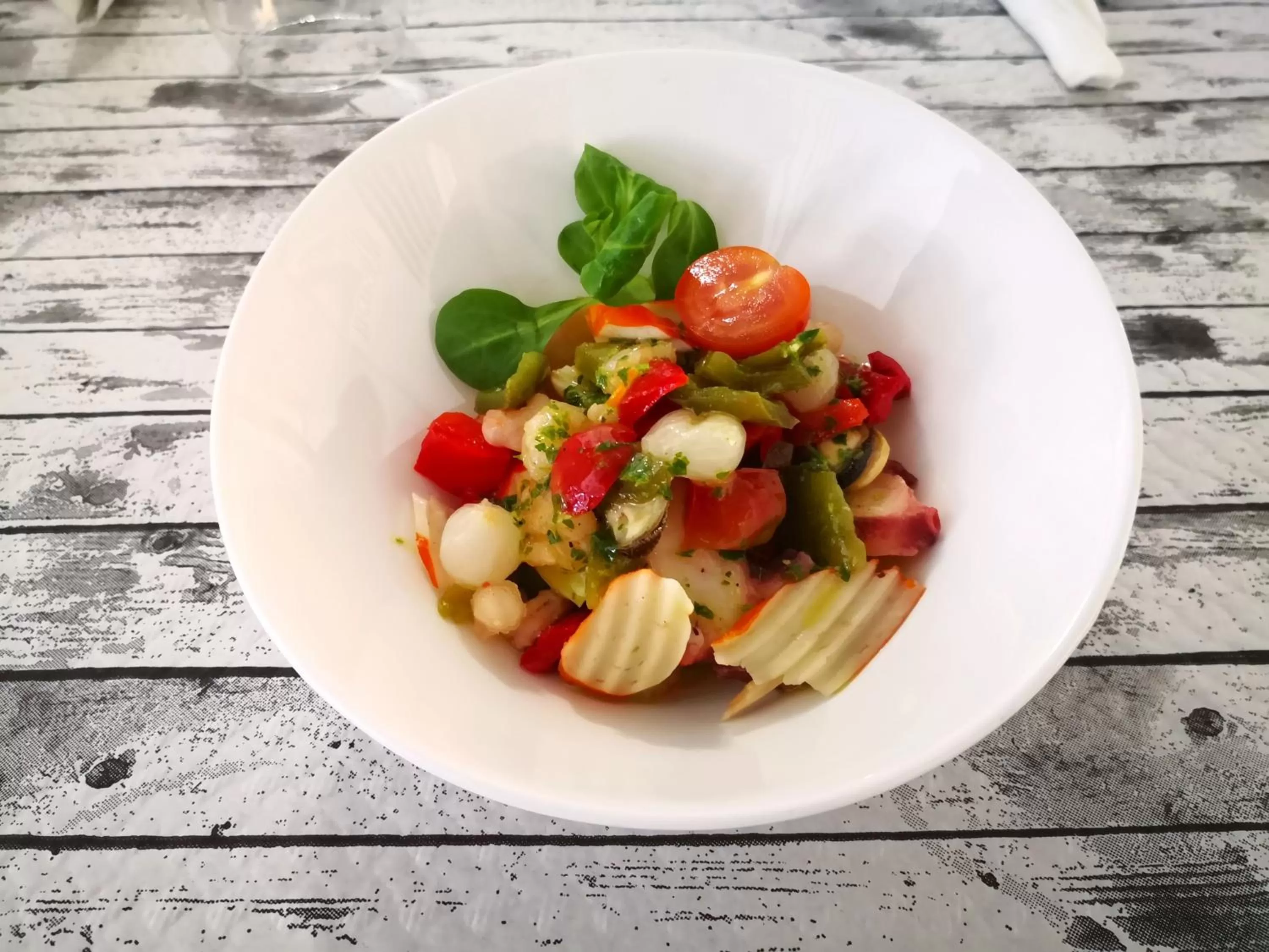 Food close-up in Hotel Aro'S