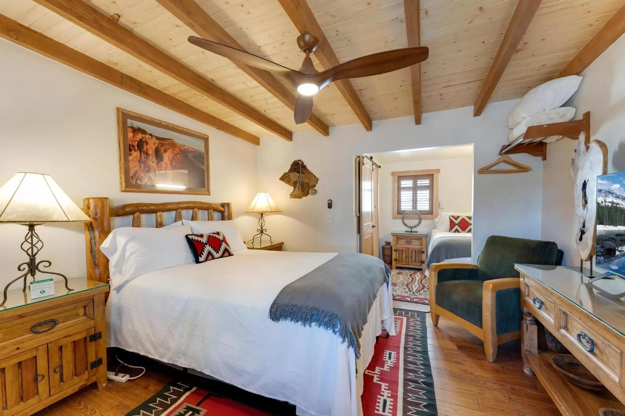 Bed in Stone Lizard Lodge