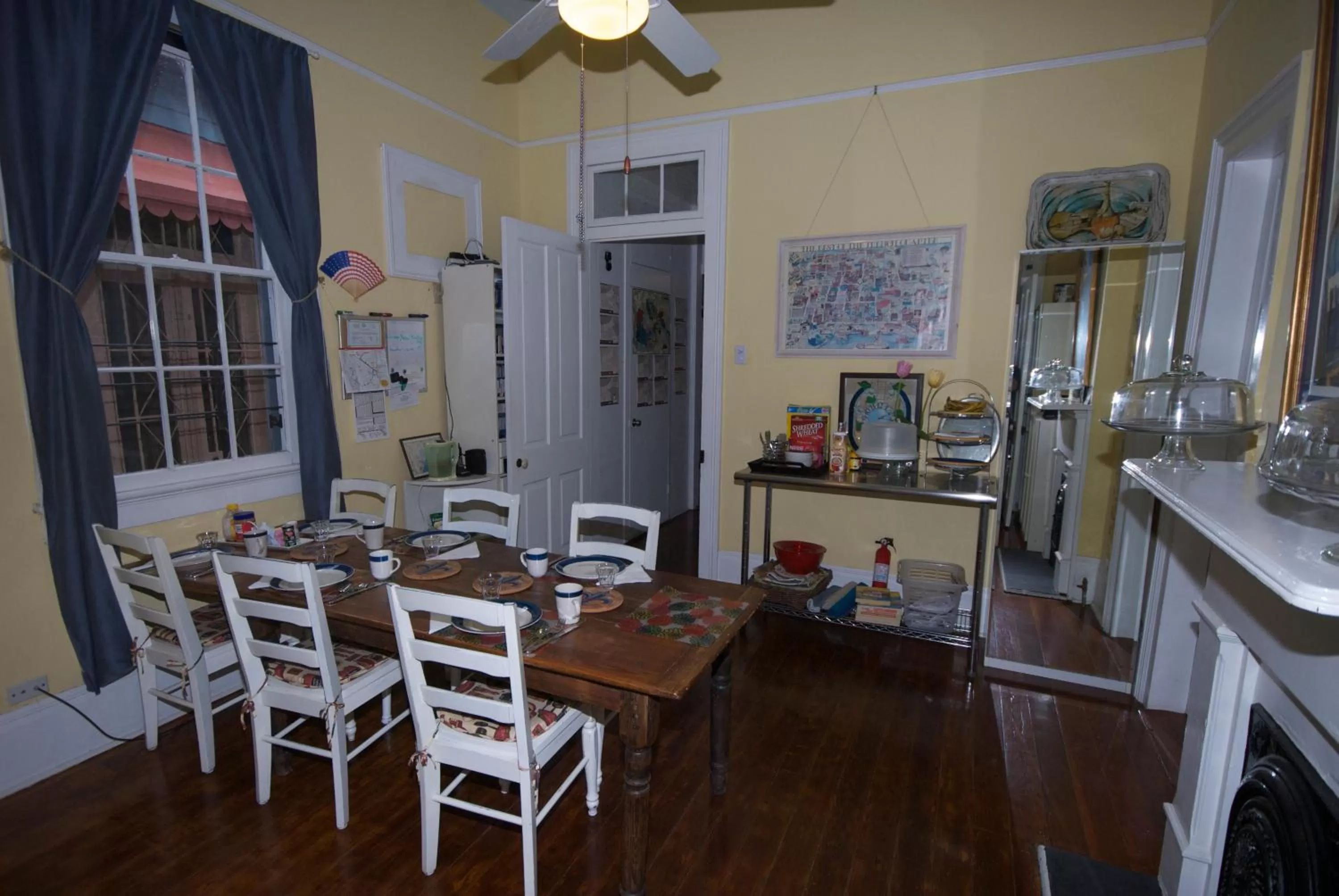 Communal kitchen in The Burgundy Bed and Breakfast