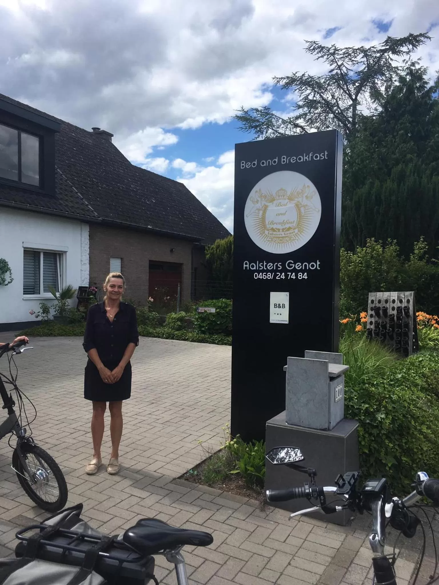 View (from property/room) in B&B Aalsters genot