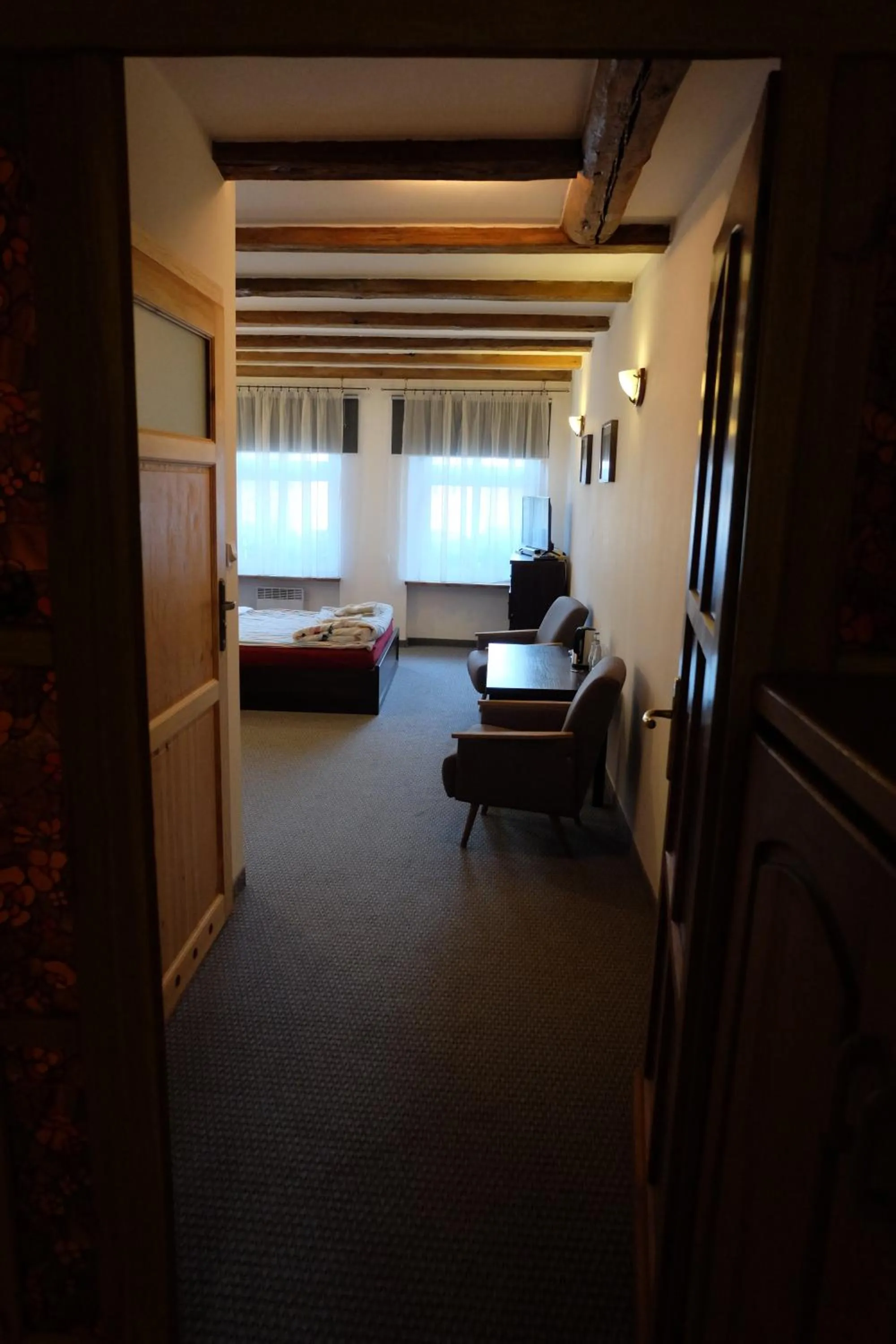 Photo of the whole room, Bed in Academus Pub & Guest House