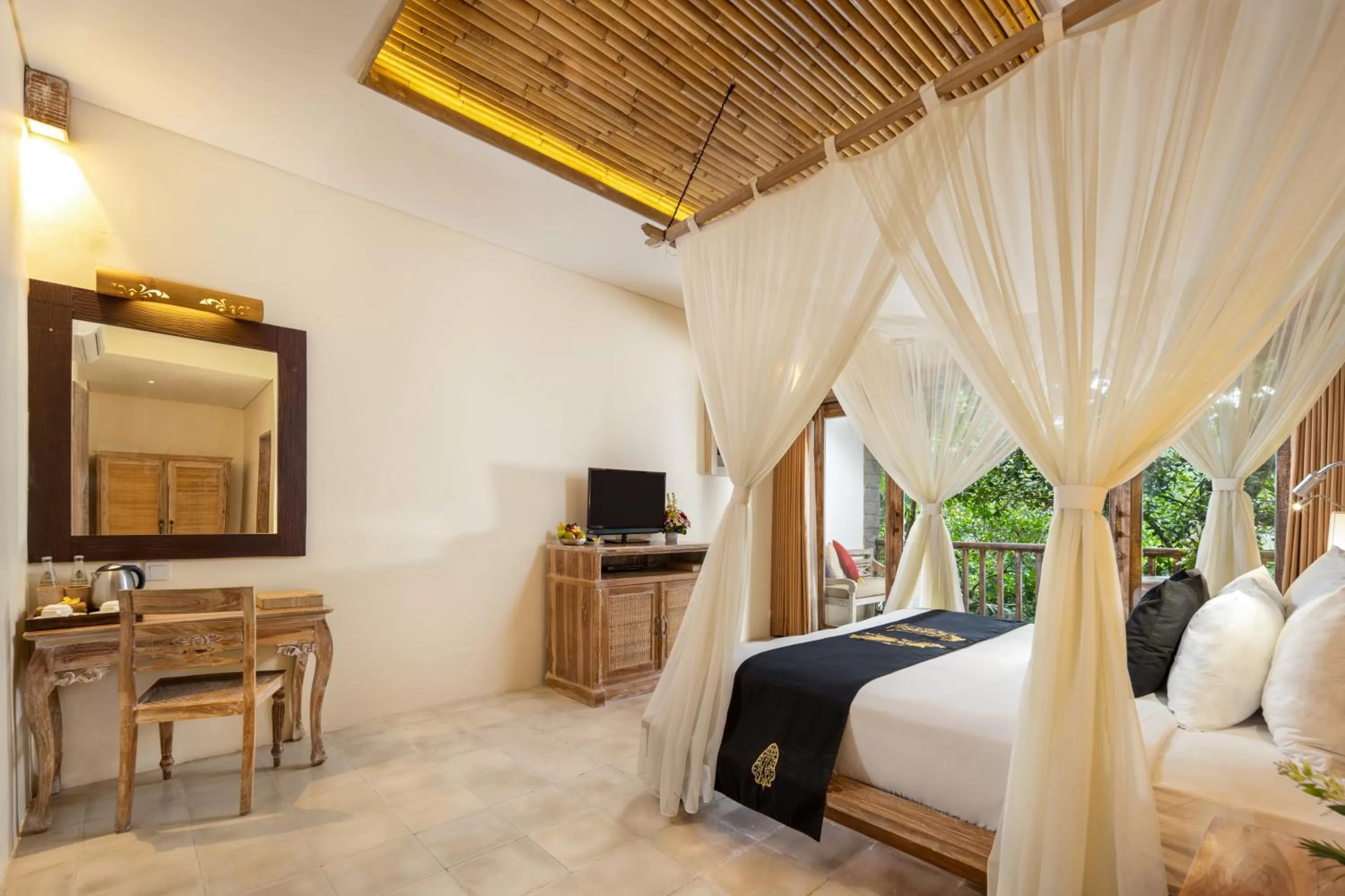 Bedroom, Bed in The Kayon Resort