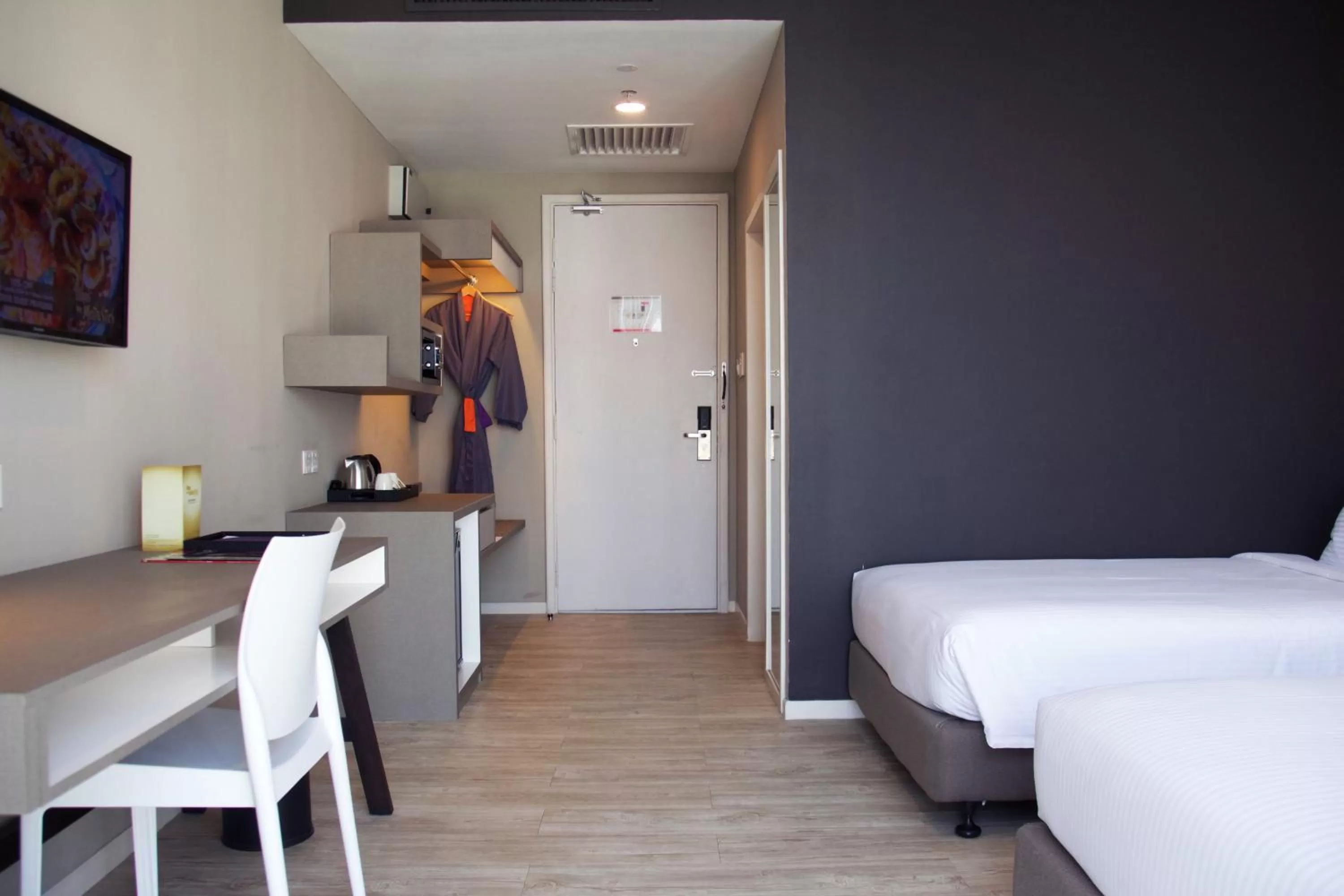 Decorative detail, Bed in Qliq Damansara Hotel