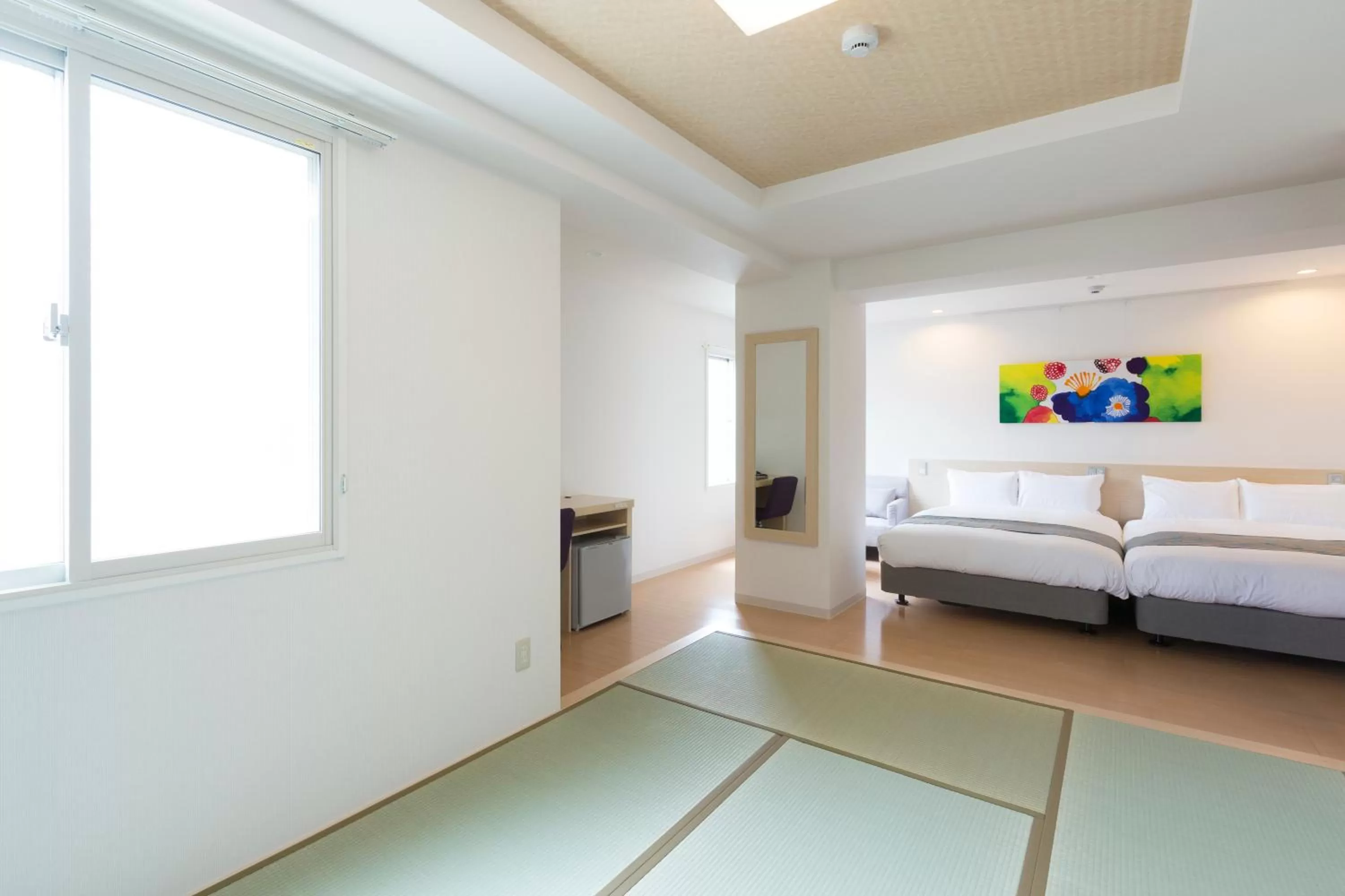 Photo of the whole room, Bed in Beppu Daiiti Hotel