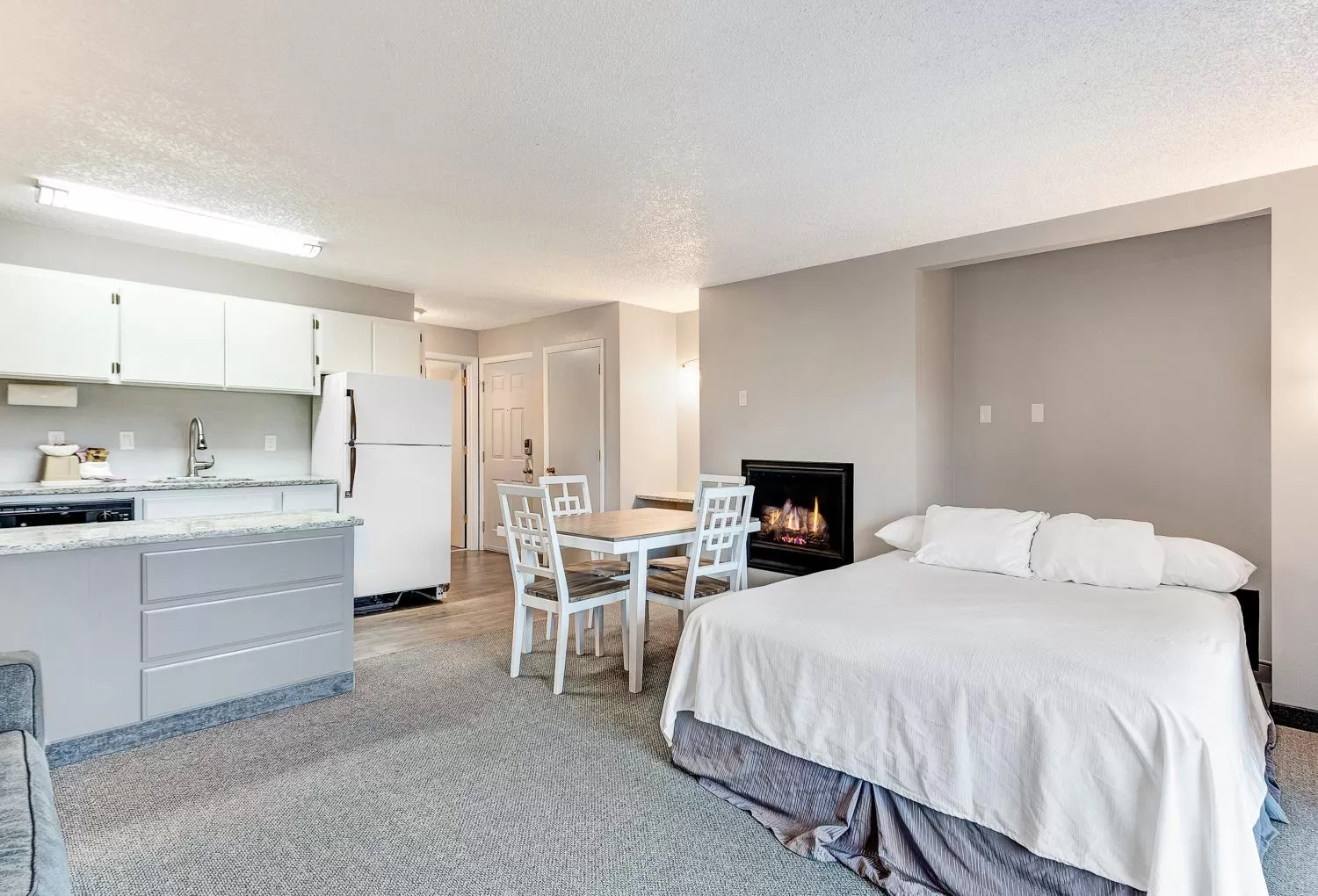 Living room in Bend Riverside Condos