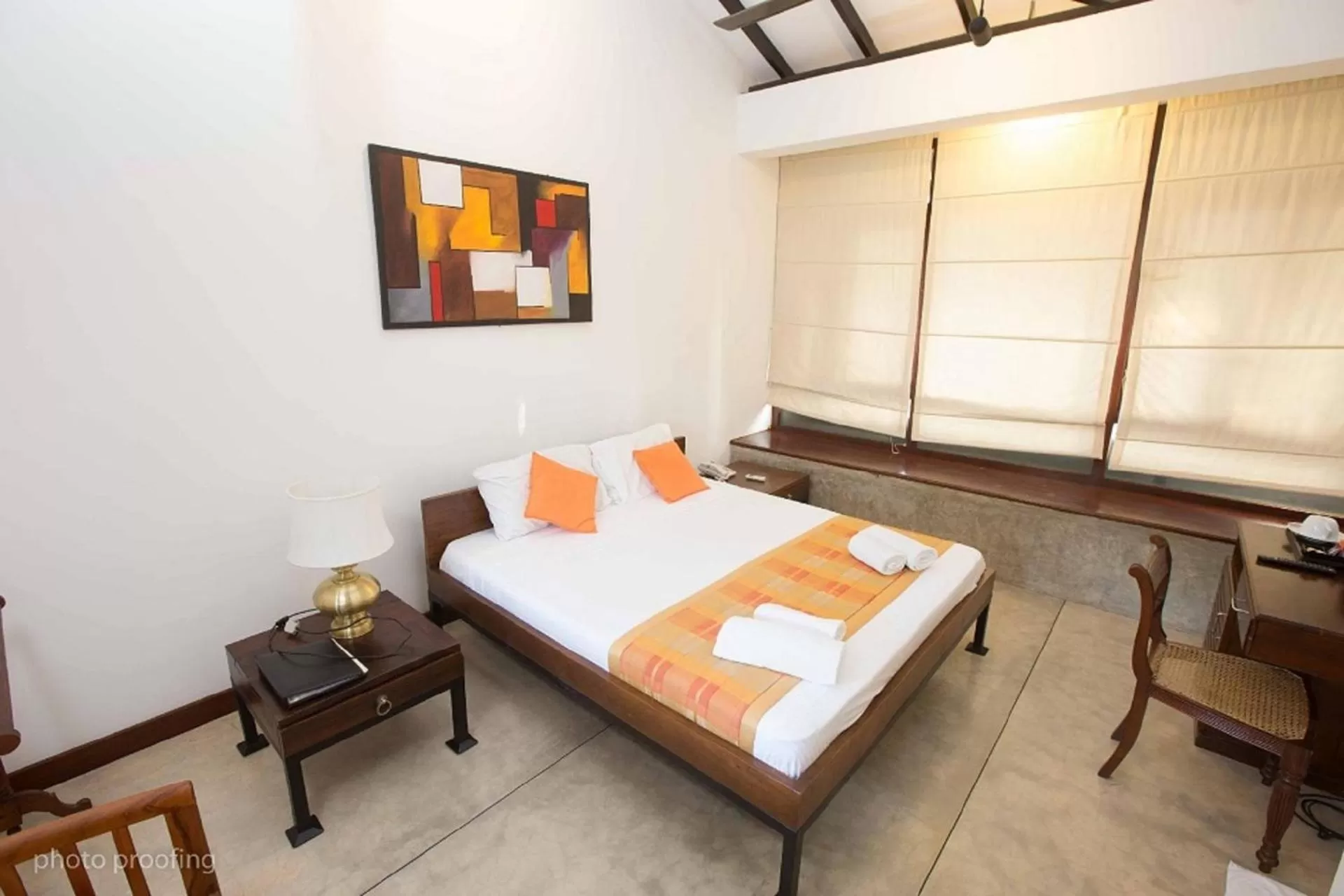 Bed in Jaffna Heritage Hotel