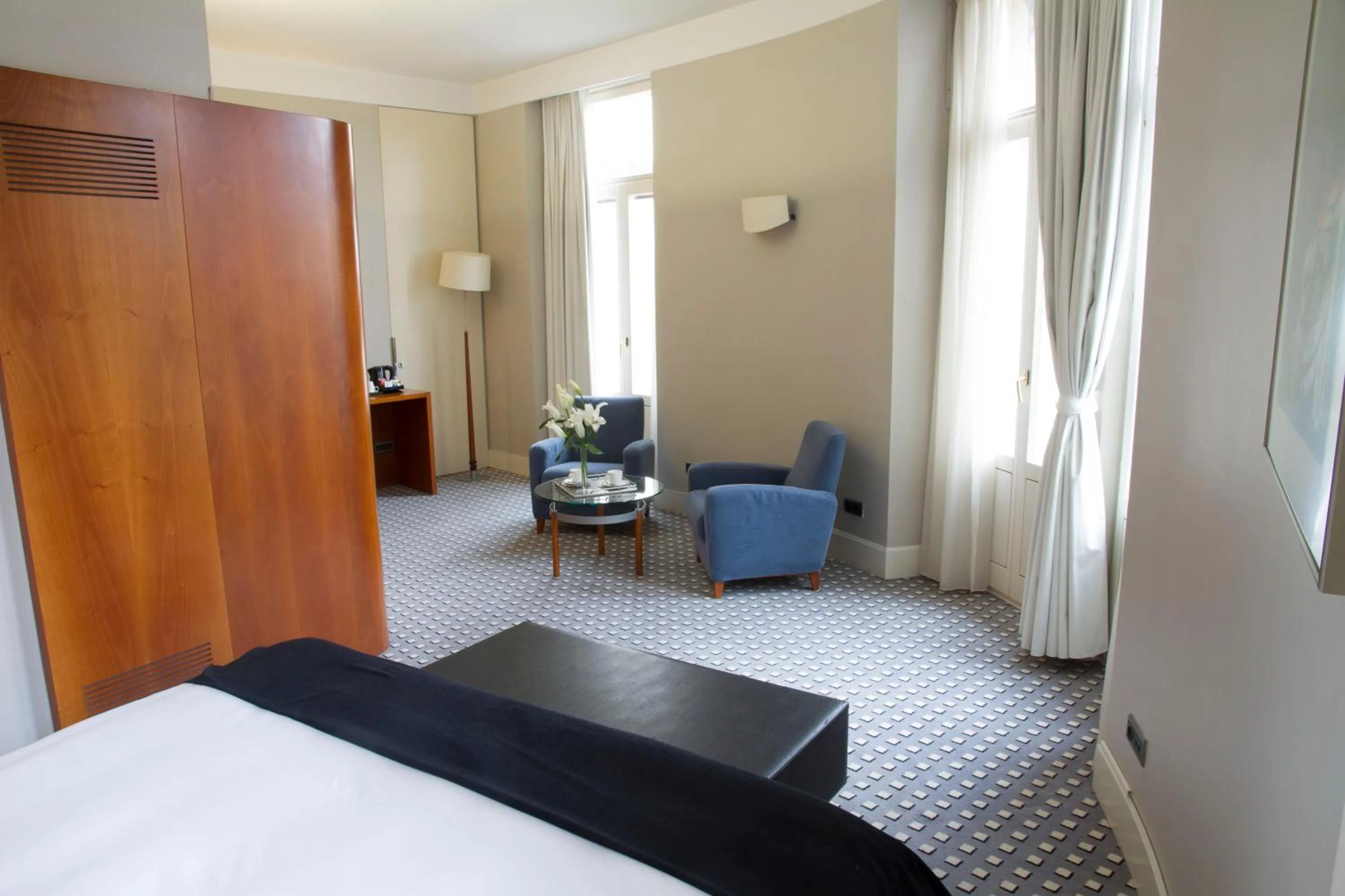 Decorative detail, Bed in Gran Hotel Albacete