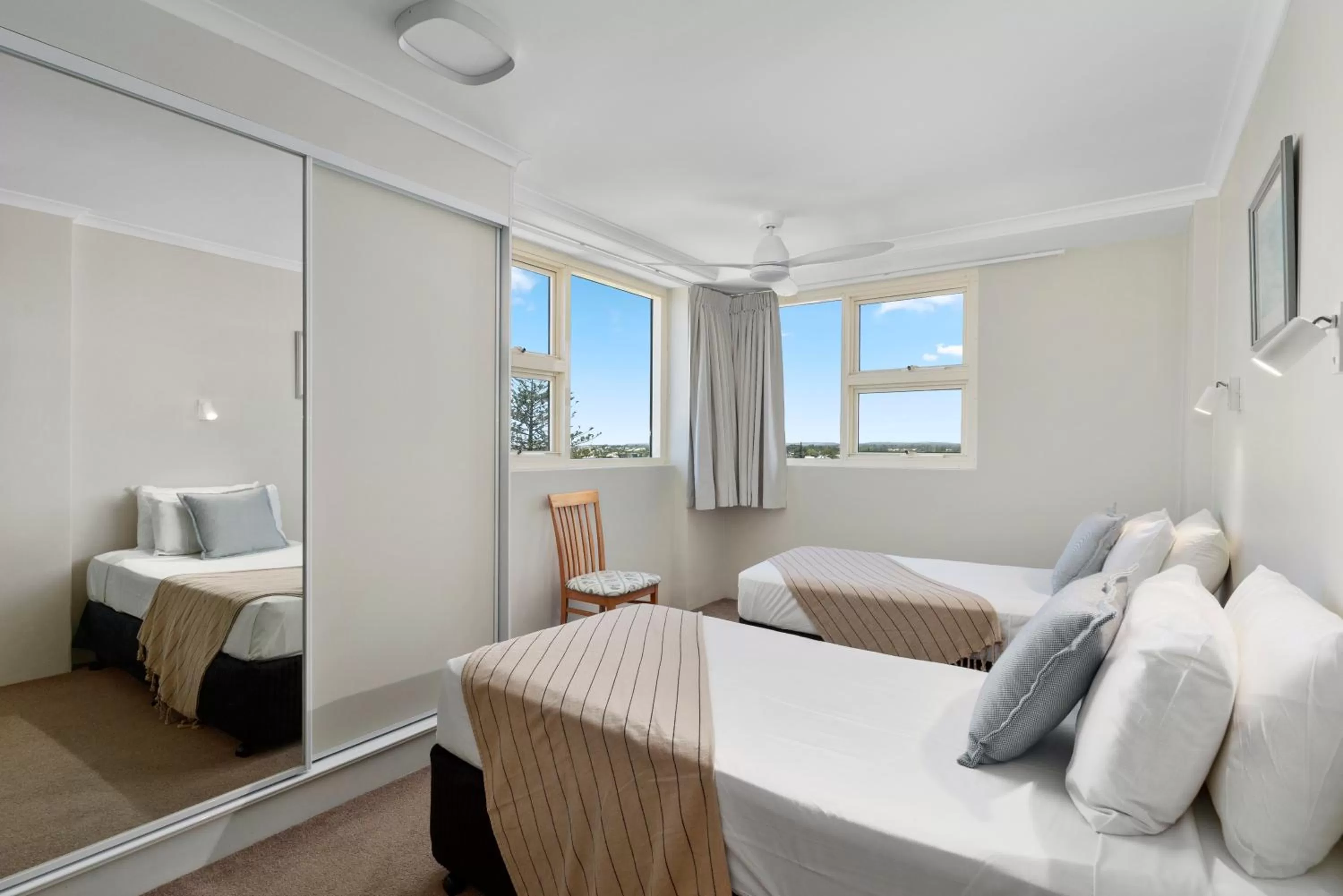 Bedroom, Bed in 84 The Spit Holiday Apartments