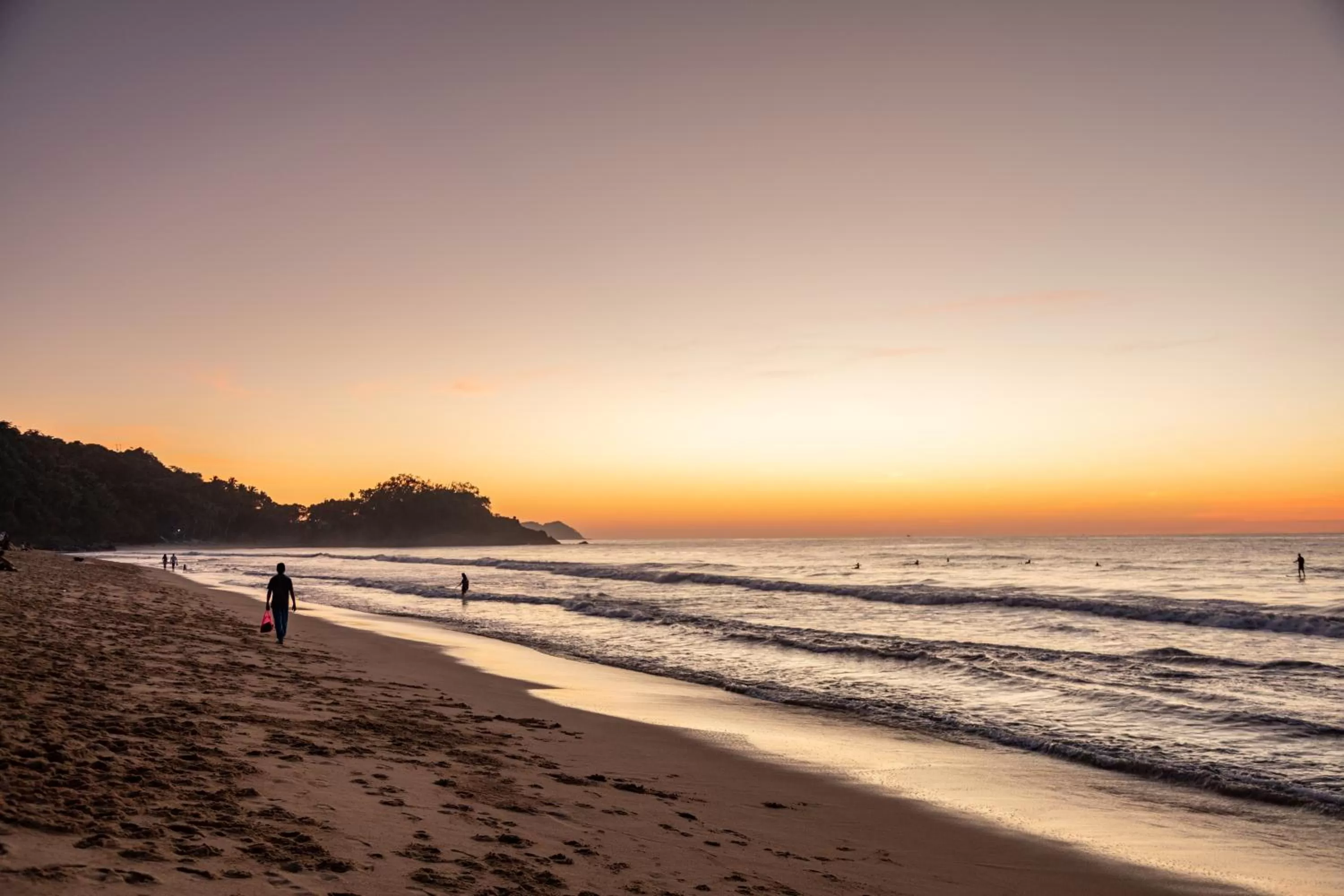 Sunset, Beach in AORA San Pancho