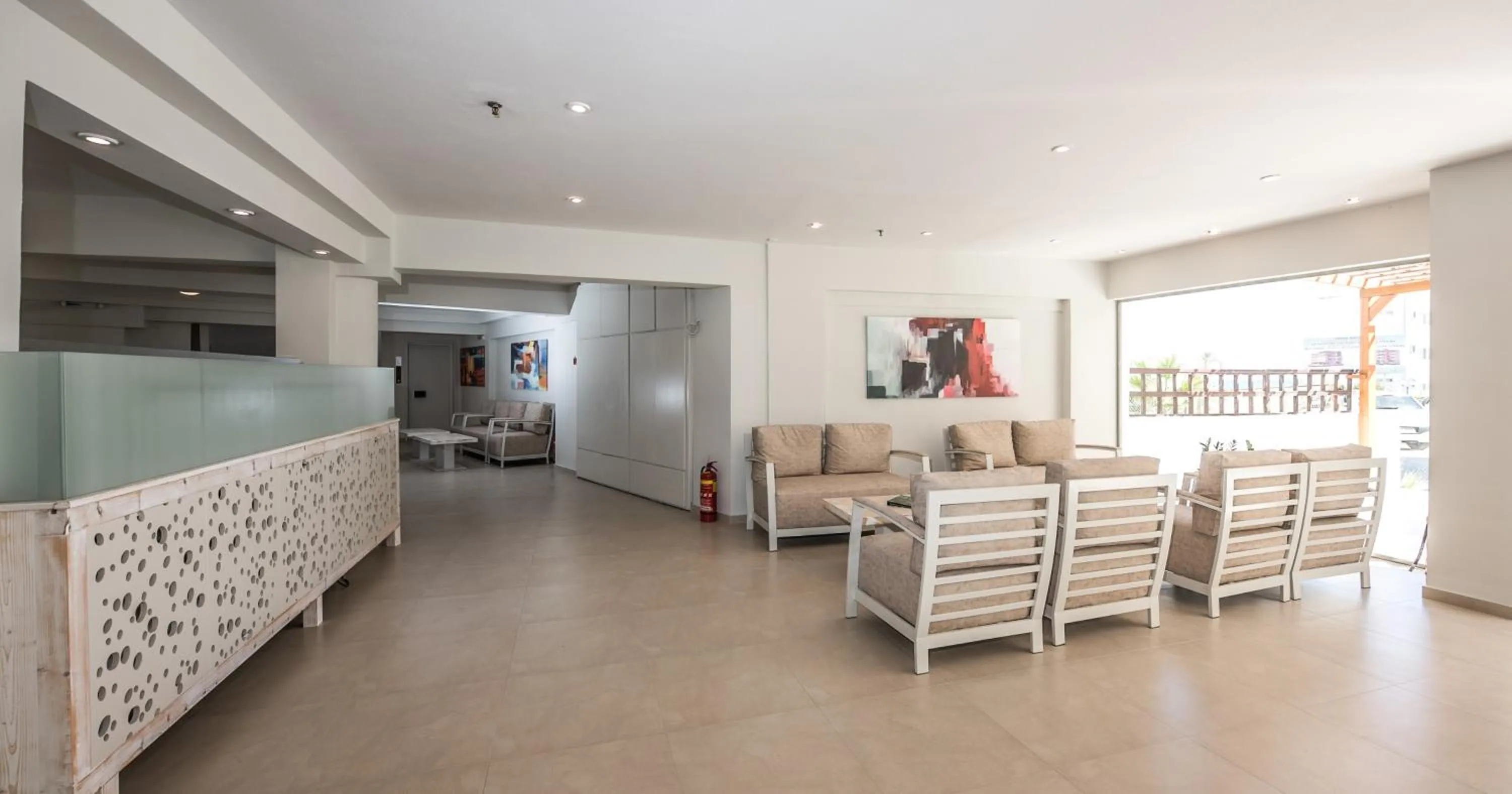 Lobby or reception in Artemis Hotel Apartments