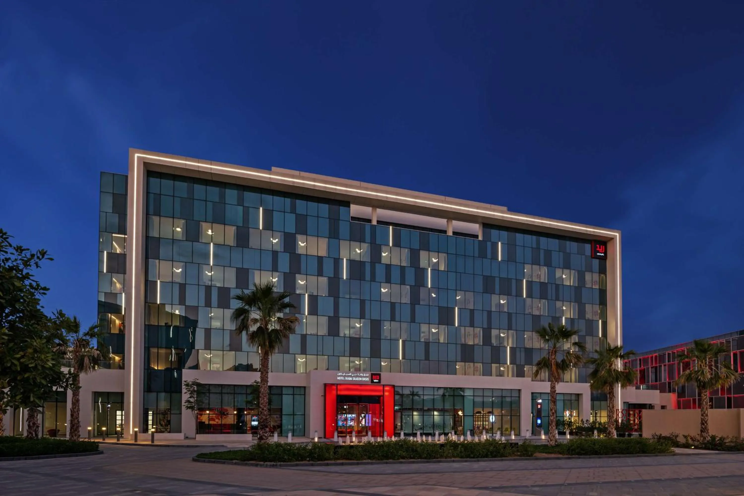 Property building in Radisson RED Dubai Silicon Oasis