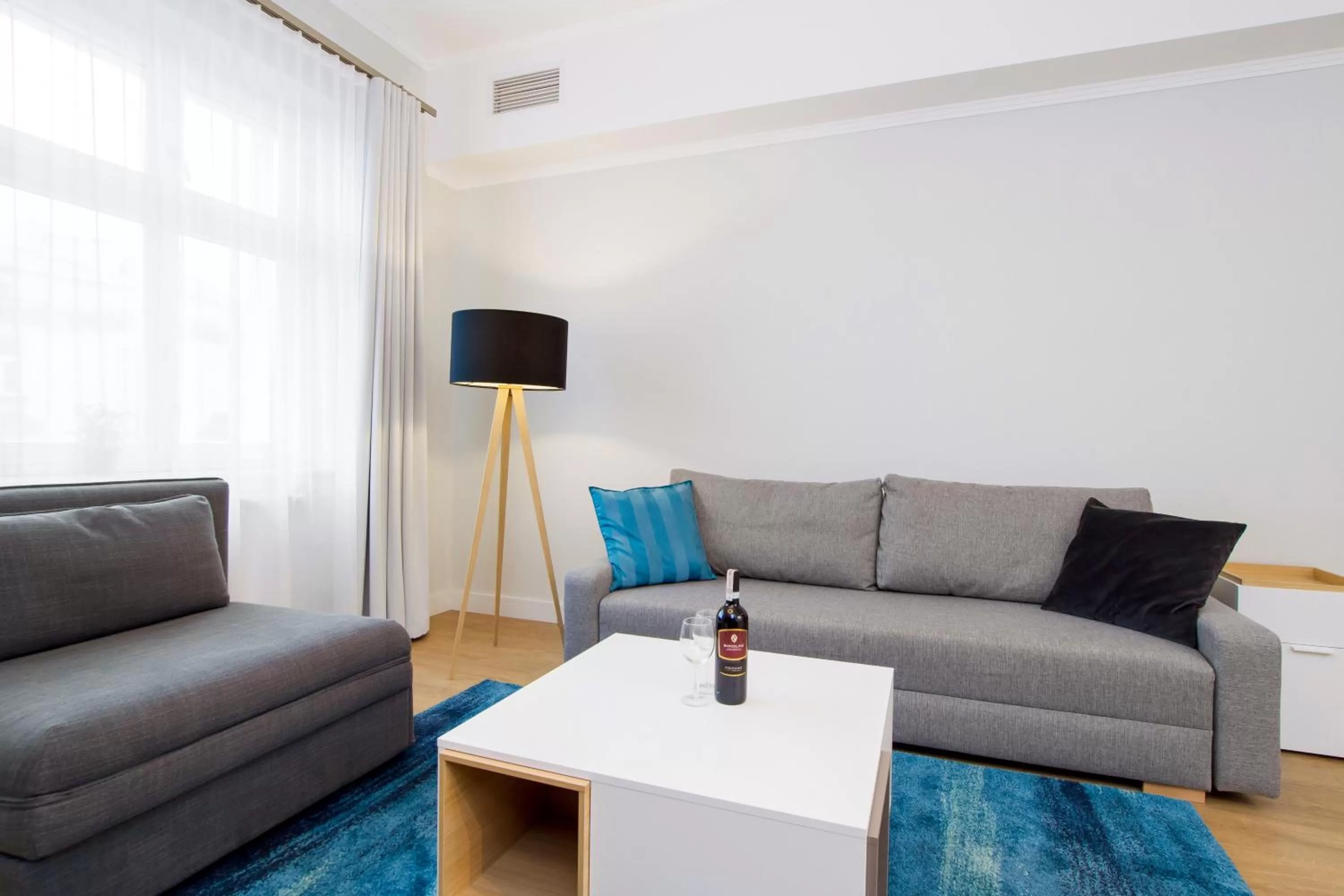 Bed in Riverside Aparthotel Cracow