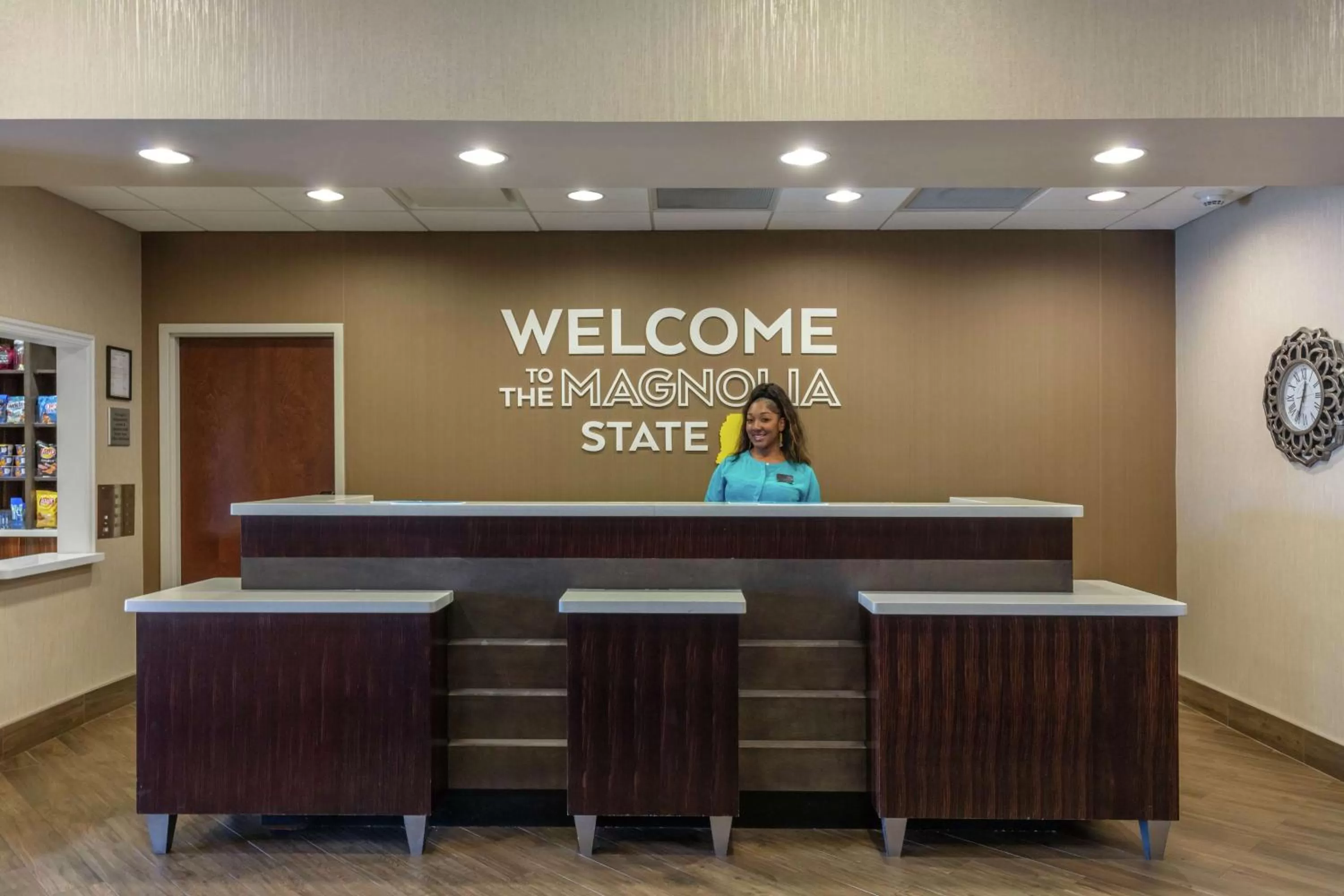 Lobby or reception in Hampton Inn and Suites Columbus, MS