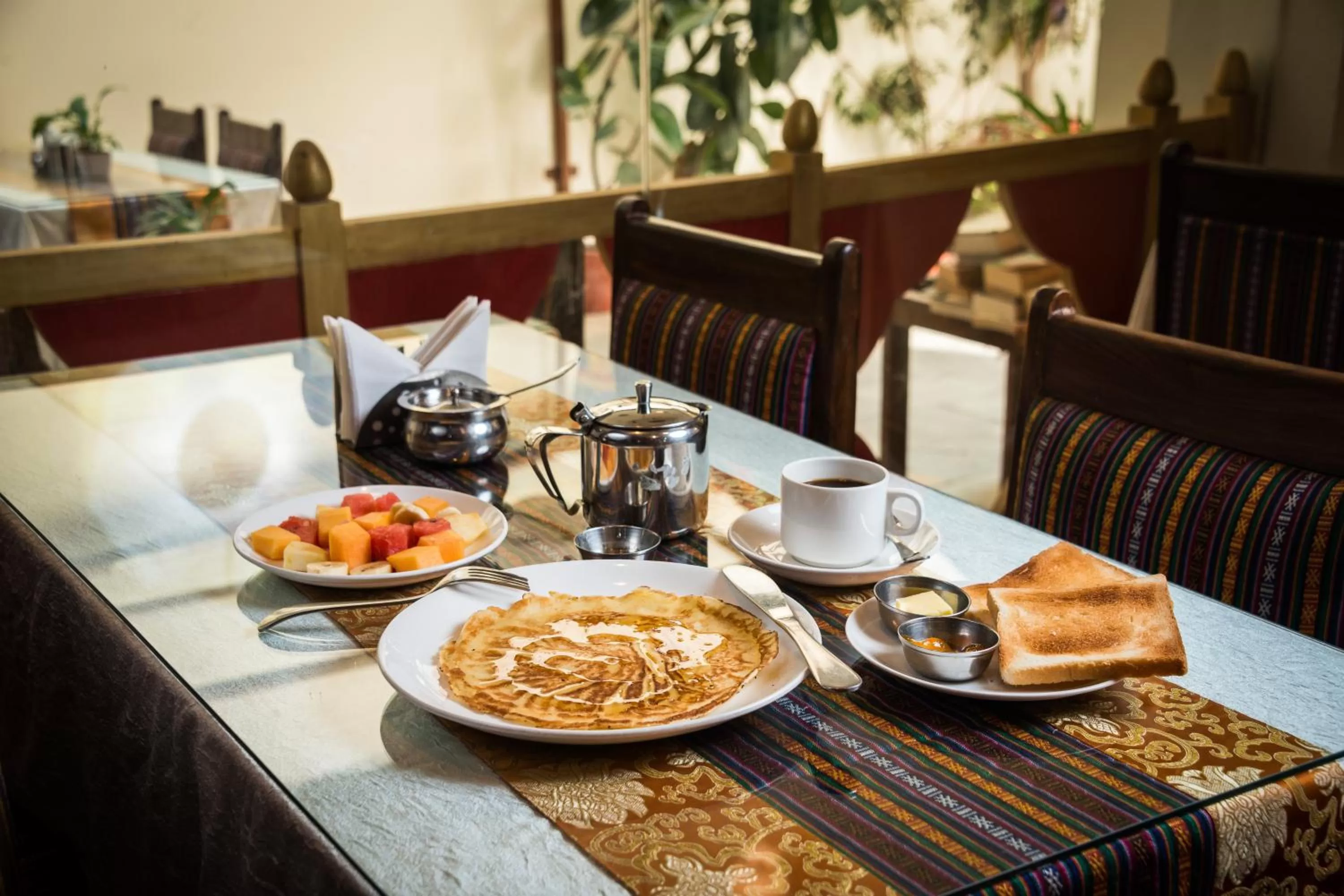 Breakfast in Hotel Yambu kathmandu