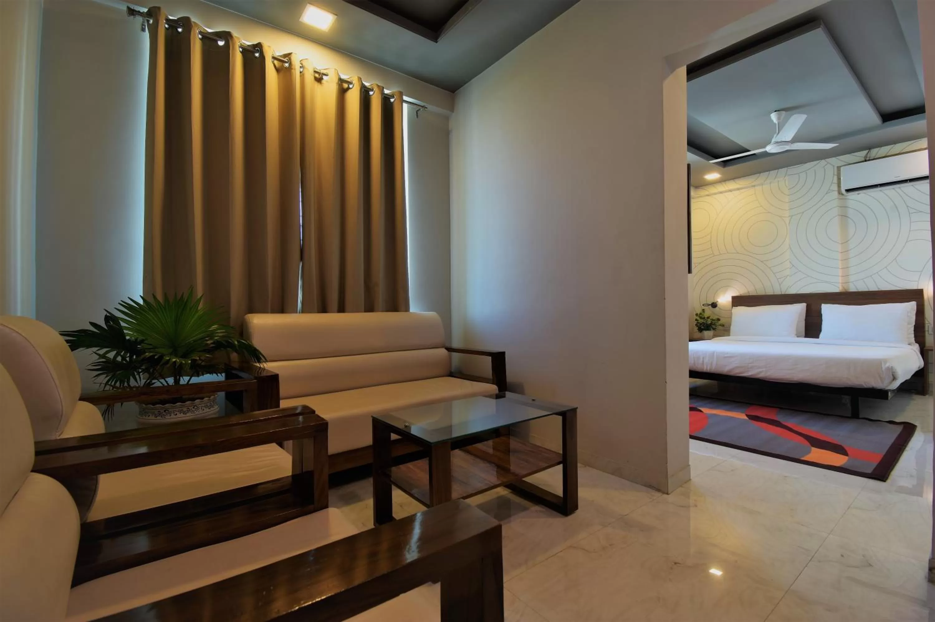 Seating area in Manomay Homes