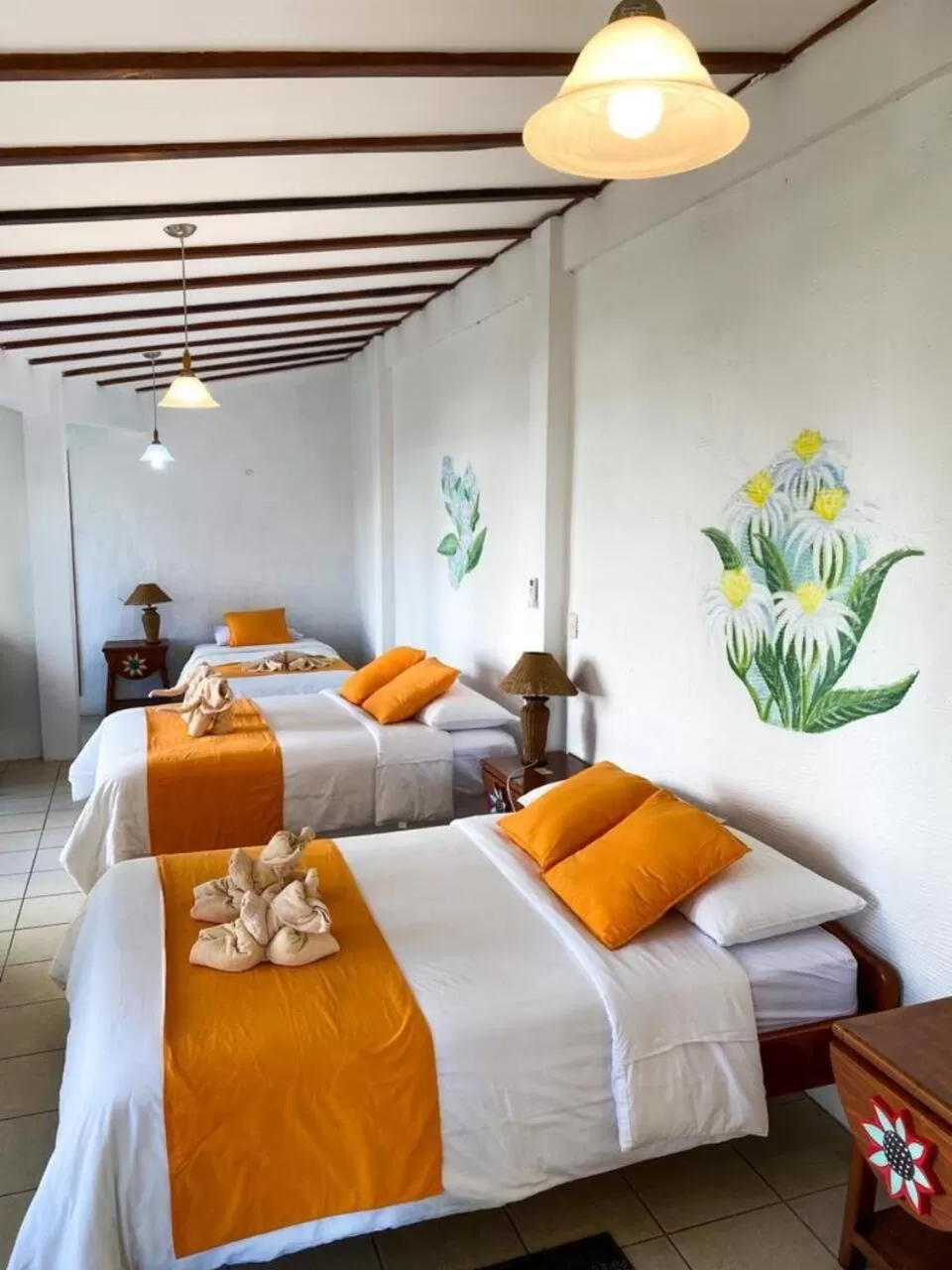 Bed in Hotel Miconia