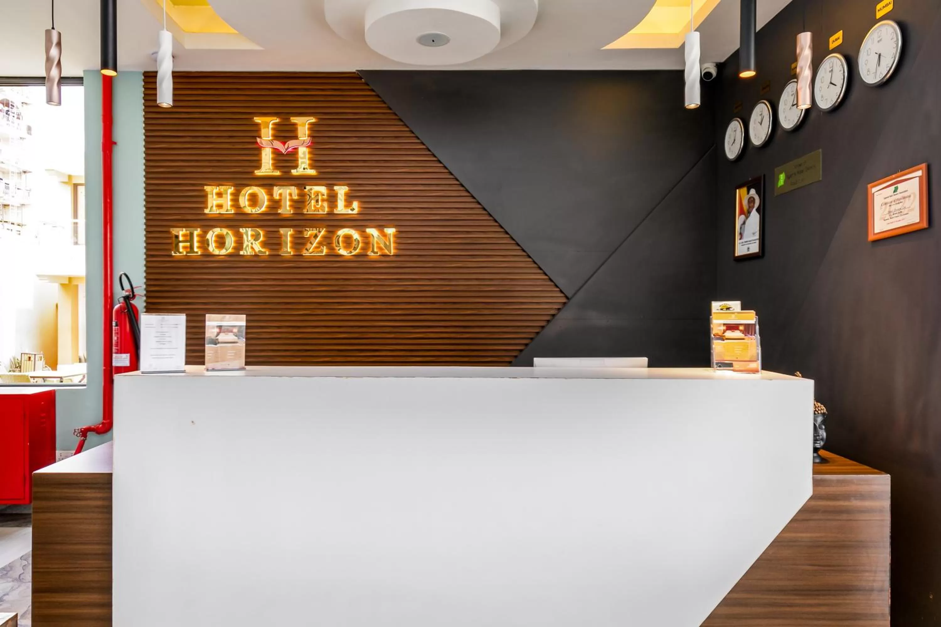 Lobby or reception in Hotel Horizon Entebbe