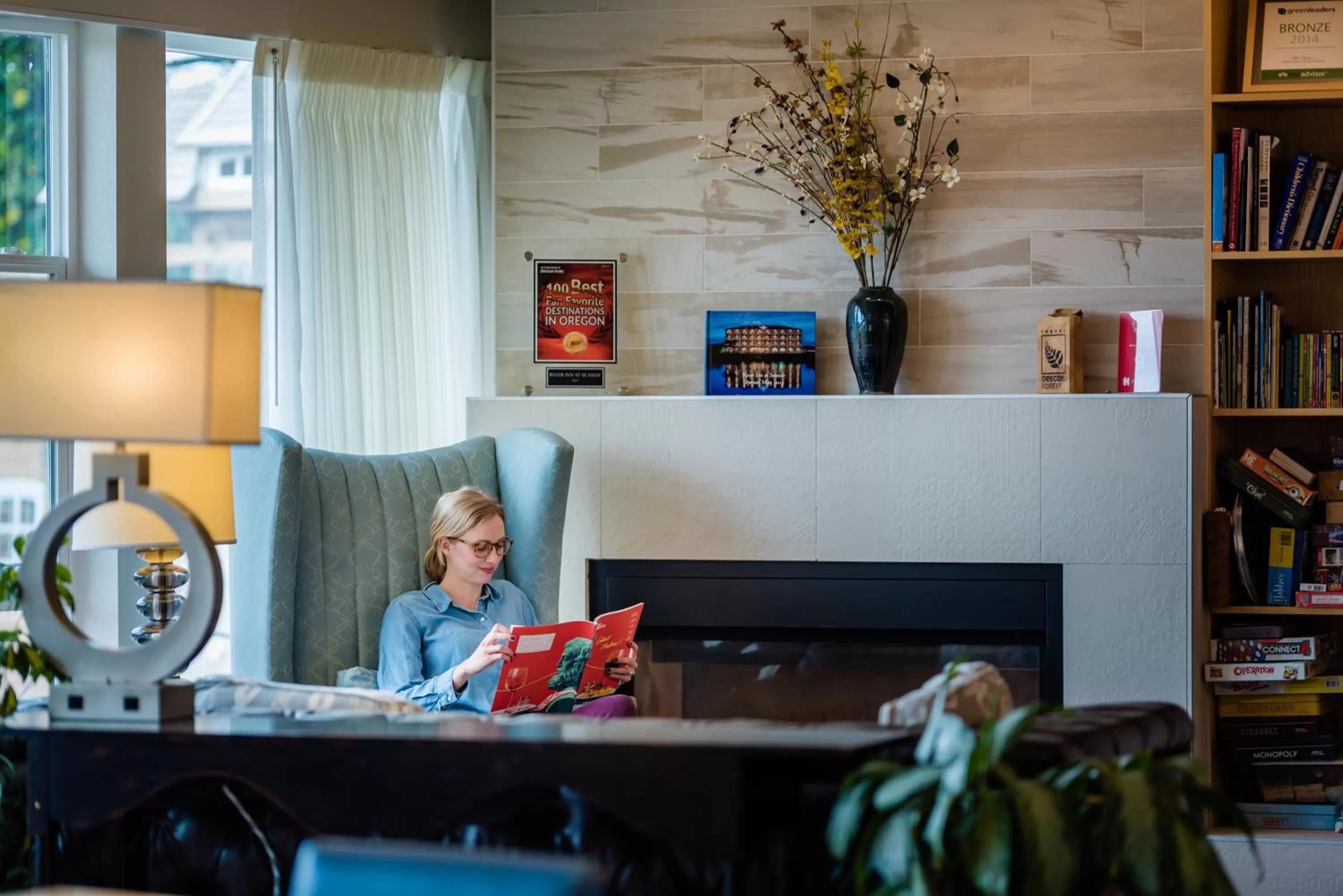 Seating area in River Inn at Seaside
