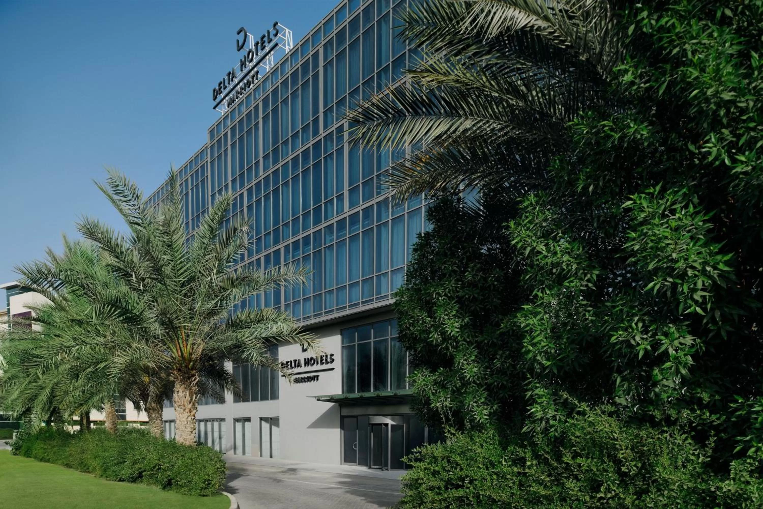 Property building in Delta Hotels by Marriott Dubai Investment Park
