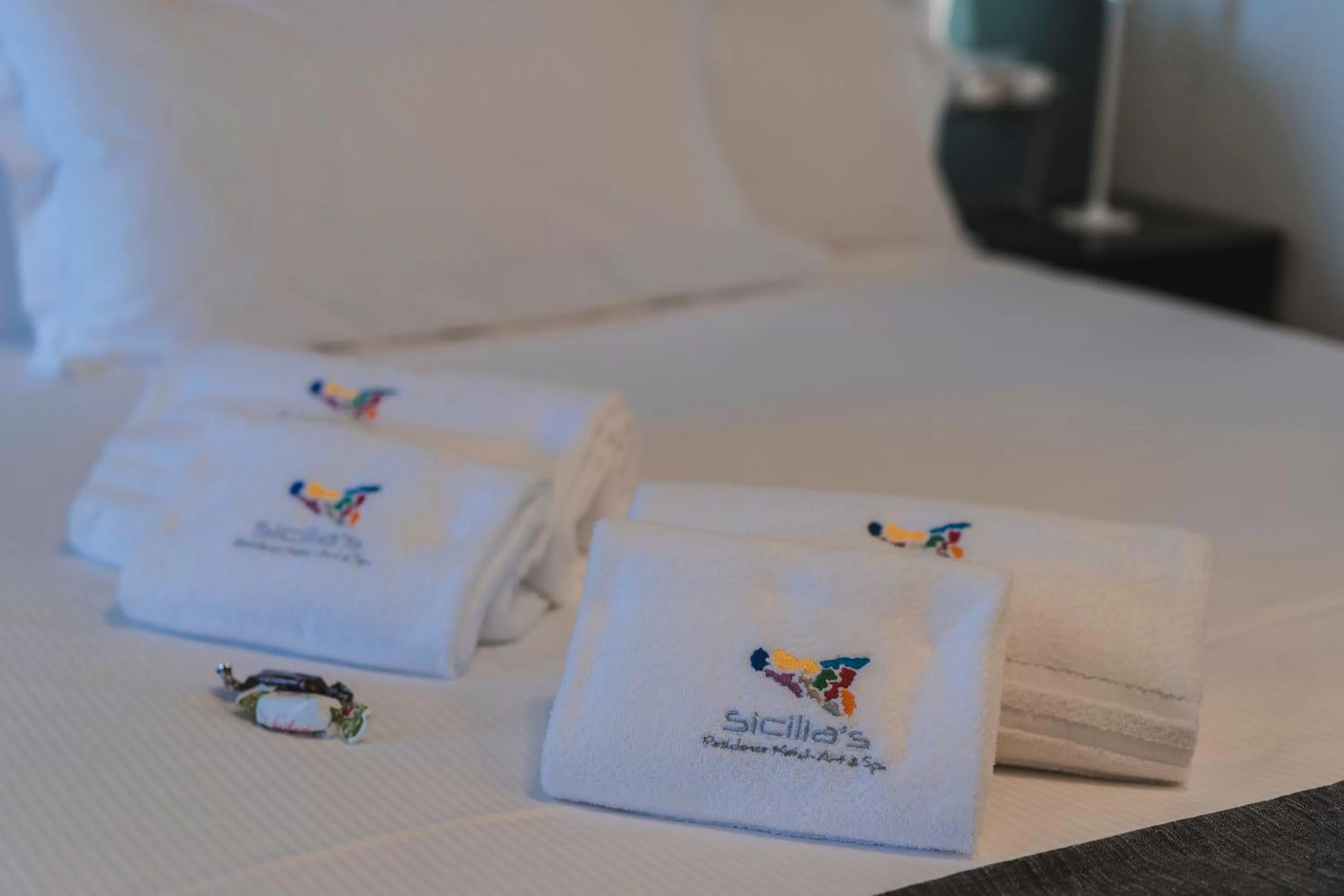 Decorative detail, Bed in Sicilia's Art Hotel & Spa