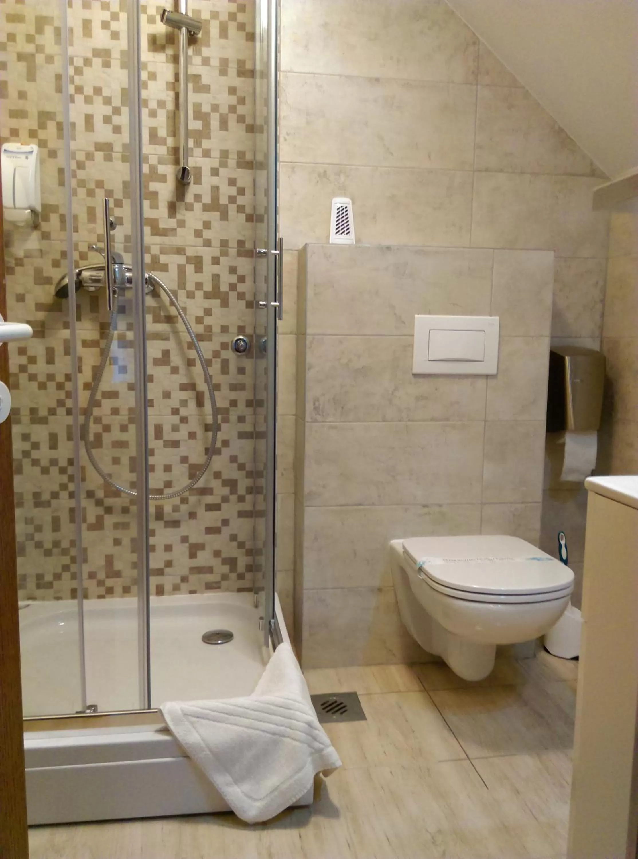 Shower, Bathroom in Penzion Zaka