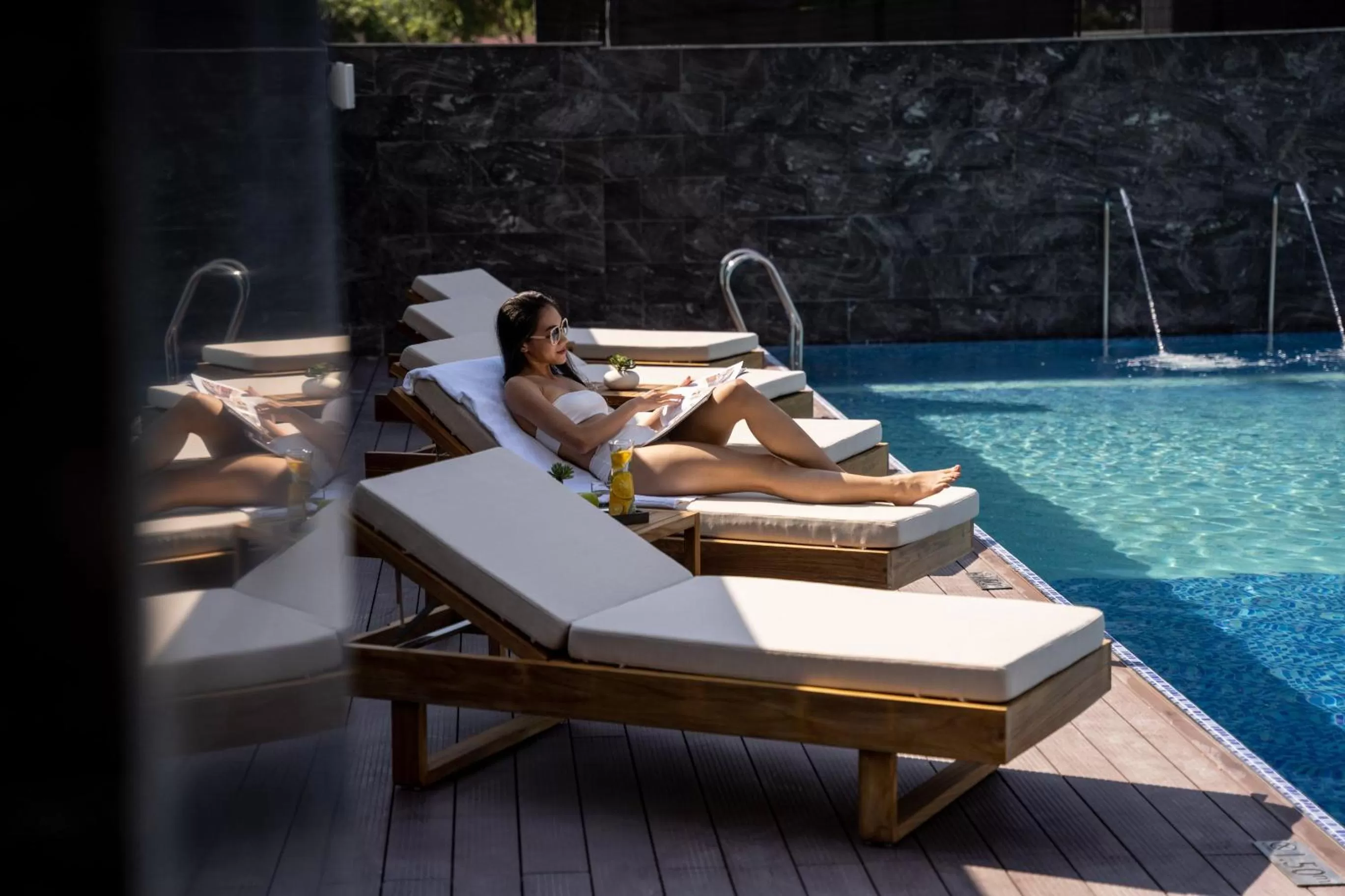 Swimming pool in Crowne Plaza Vinh Yen City Centre by IHG